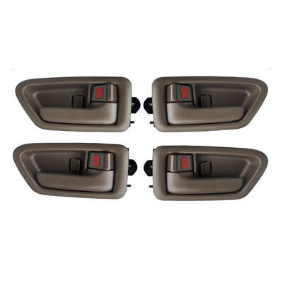 4 Tan Inside 4 Black Outside Door Handle Set DHTOBK206FLFR207LR for Toyota Camry 1997-2001 - AFA-Motors