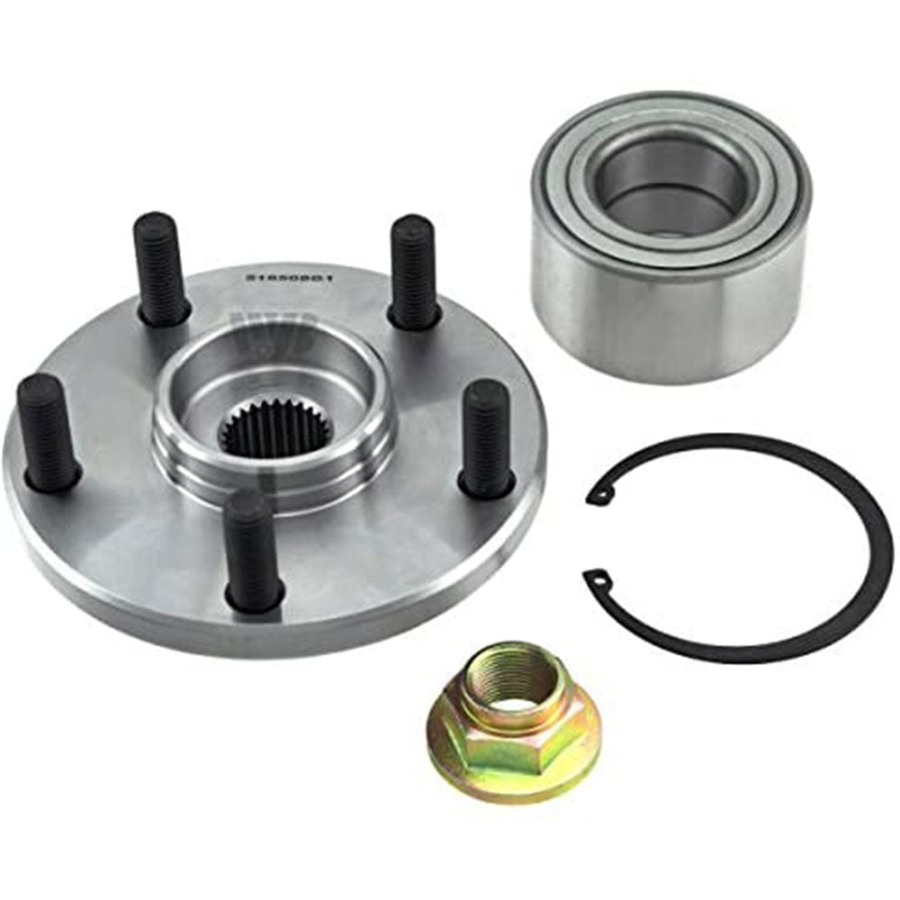 TIMKEN wheel hub assembly kit with bearing, nut, and snap ring, durable and precise, easy installation