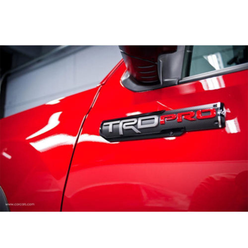 TRD PRO Door Emblem Badge - Toyota Tacoma Sticker Decal Accessory