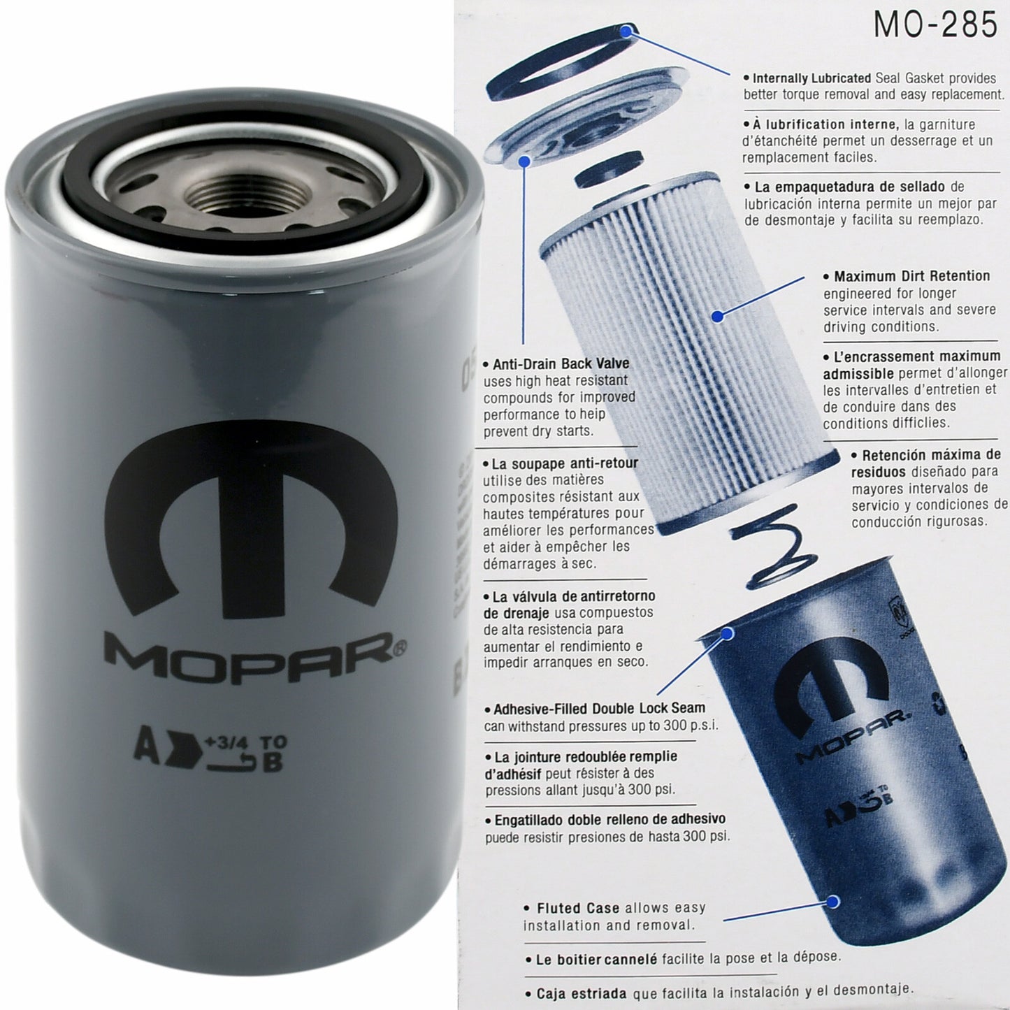2013-18 RAM 2500 3500 4500 5500 6.7L DIESEL Mopar Oil Fuel Filter Kit