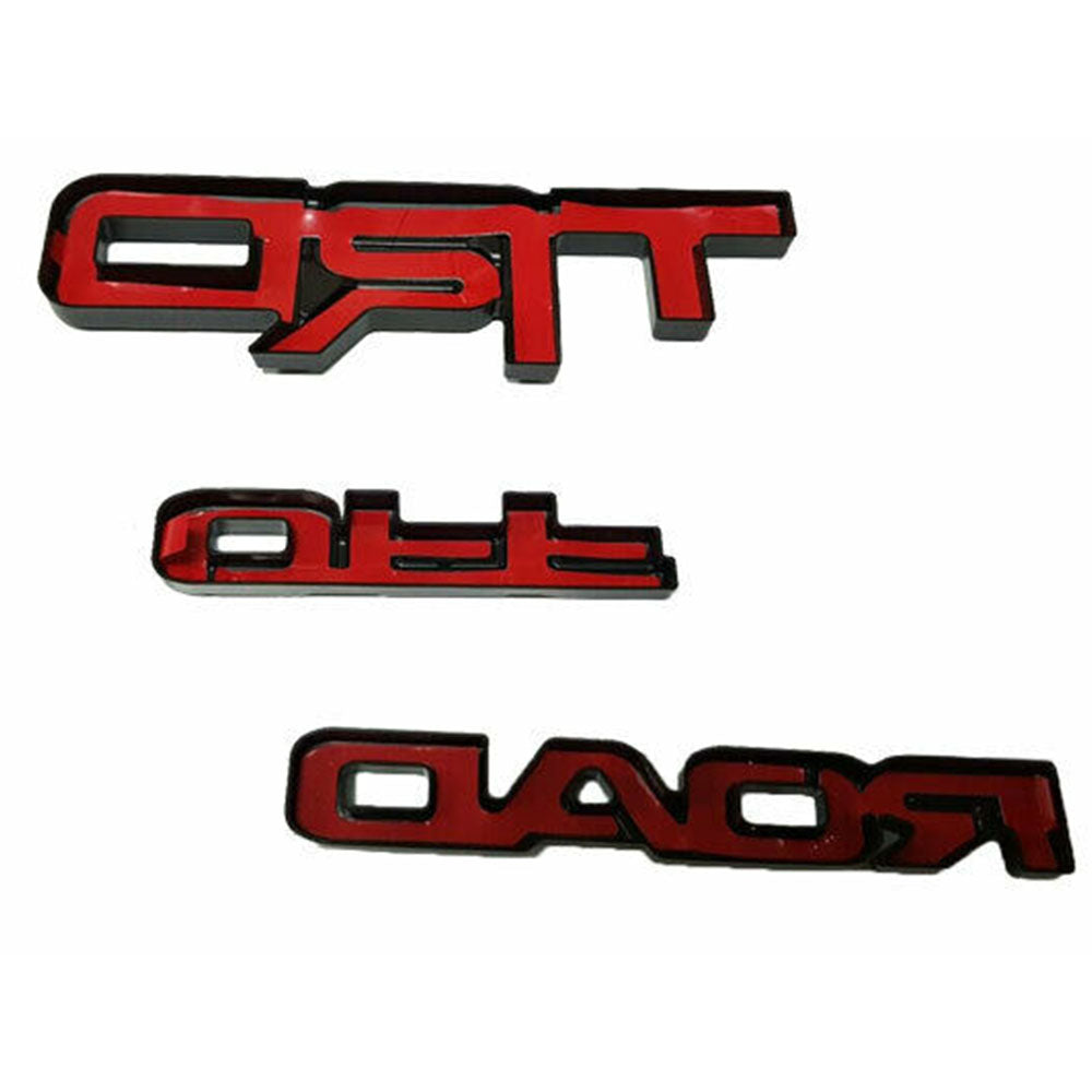 Toyota 4Runner Trd Off Road Emblem kit Blackout Overlay #PT948-89200-02