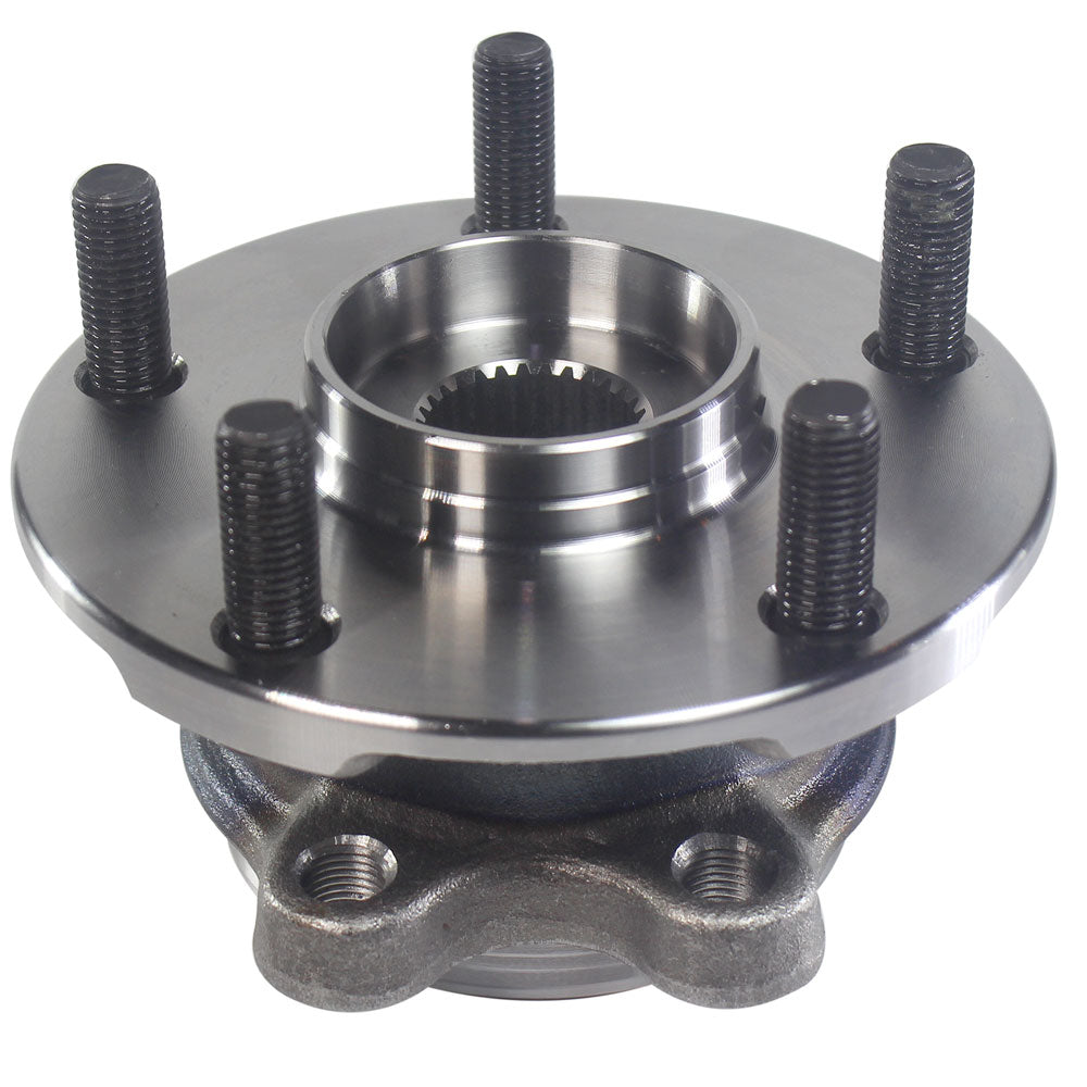 TIMKEN wheel hub assembly with integrated bearing and studs, close-up view, automotive replacement part.