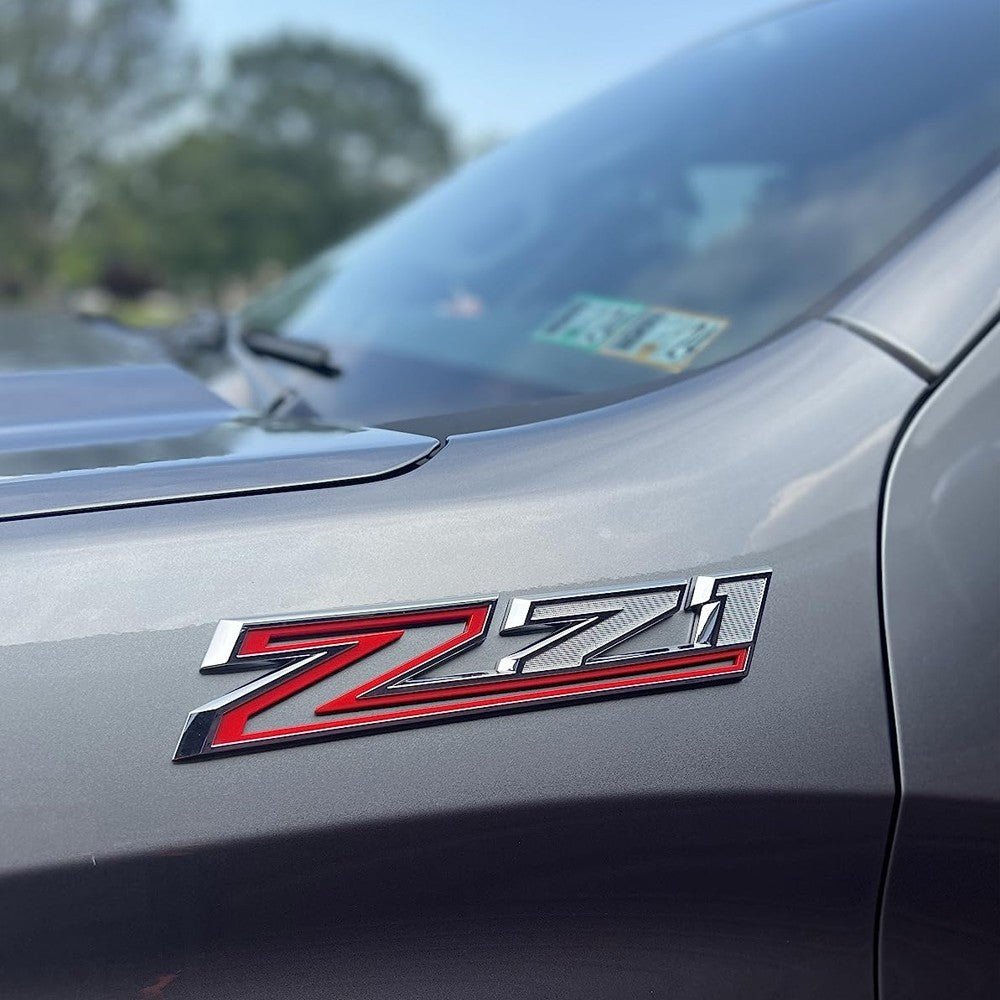 Silverado Z71 Chrome Emblem 2PCS 3D Badge Decal 2019 - 2023