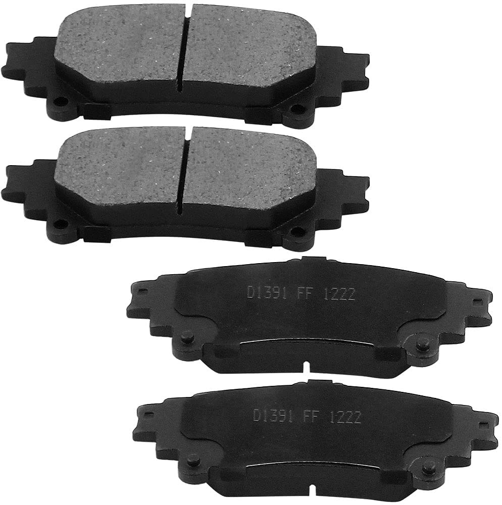 TOYOTA Highlander Brake Rotor Kits 2010–2020 – Rear BRR12044166BK - D1391CF