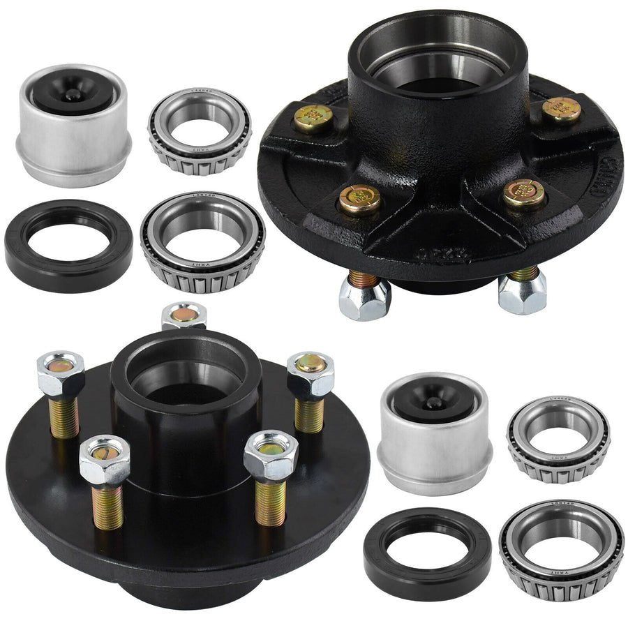 Trailer Idler Hub Kits 5x4.5 Trailer Hub 5 Lug for 3500 lbs Tralier Axle Hub Assembly Kit