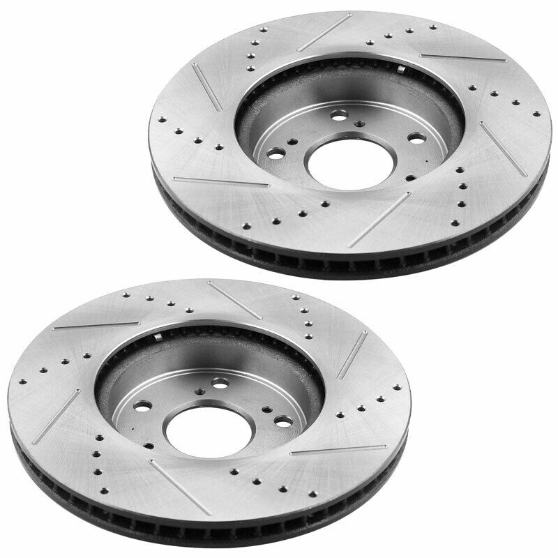 GEEKSTOP Drilled & Slotted Front Brake Rotors fits for Replacement for 2017 Honda Accord (2l All Models,2.4l EX Model; EX-L Model,3.5l Sedan; EX-L Model), 2014 Honda Accord 2L 3.5L