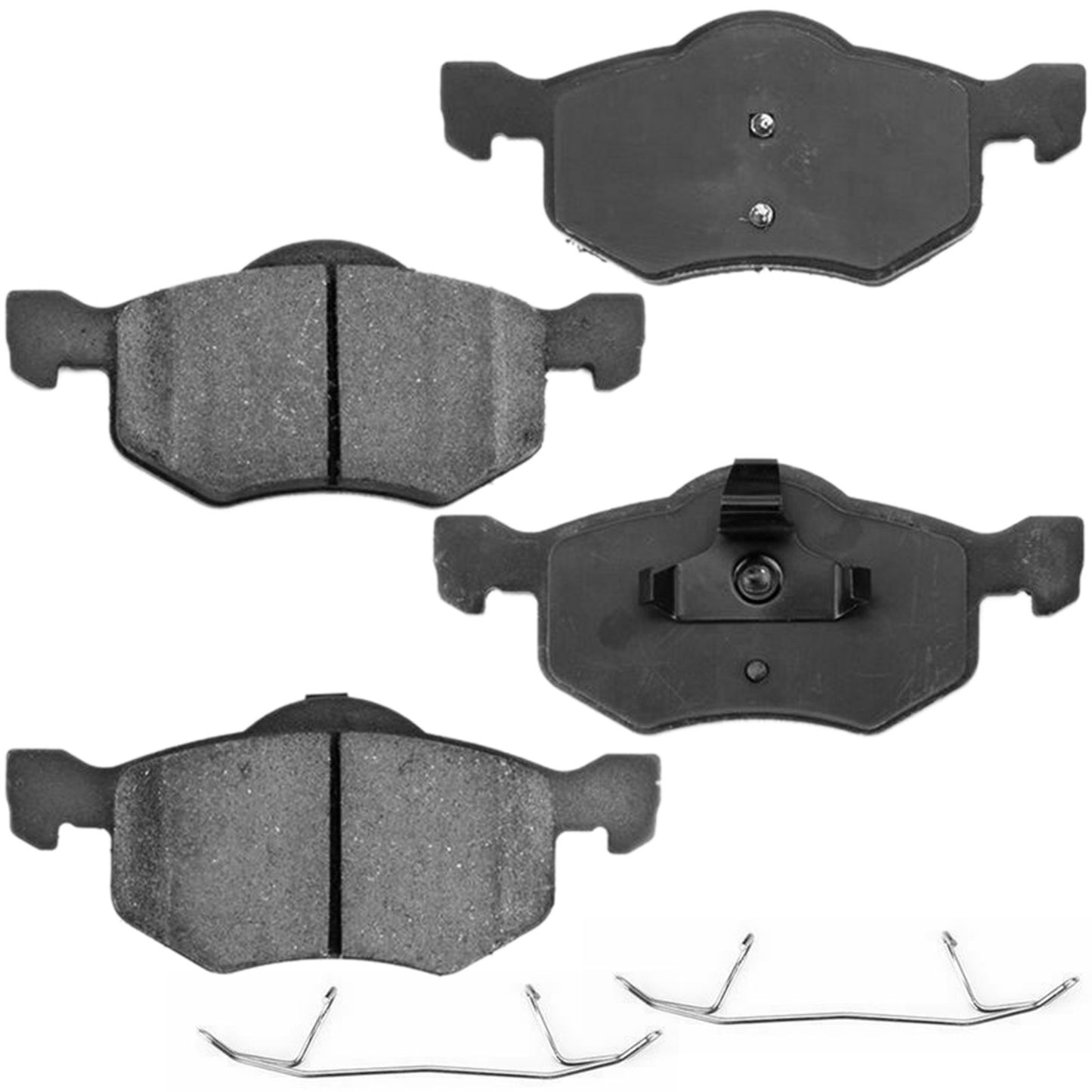 Ford Mazda Tribute Mercury Mariner Front Ceramic Brake Pads Clips