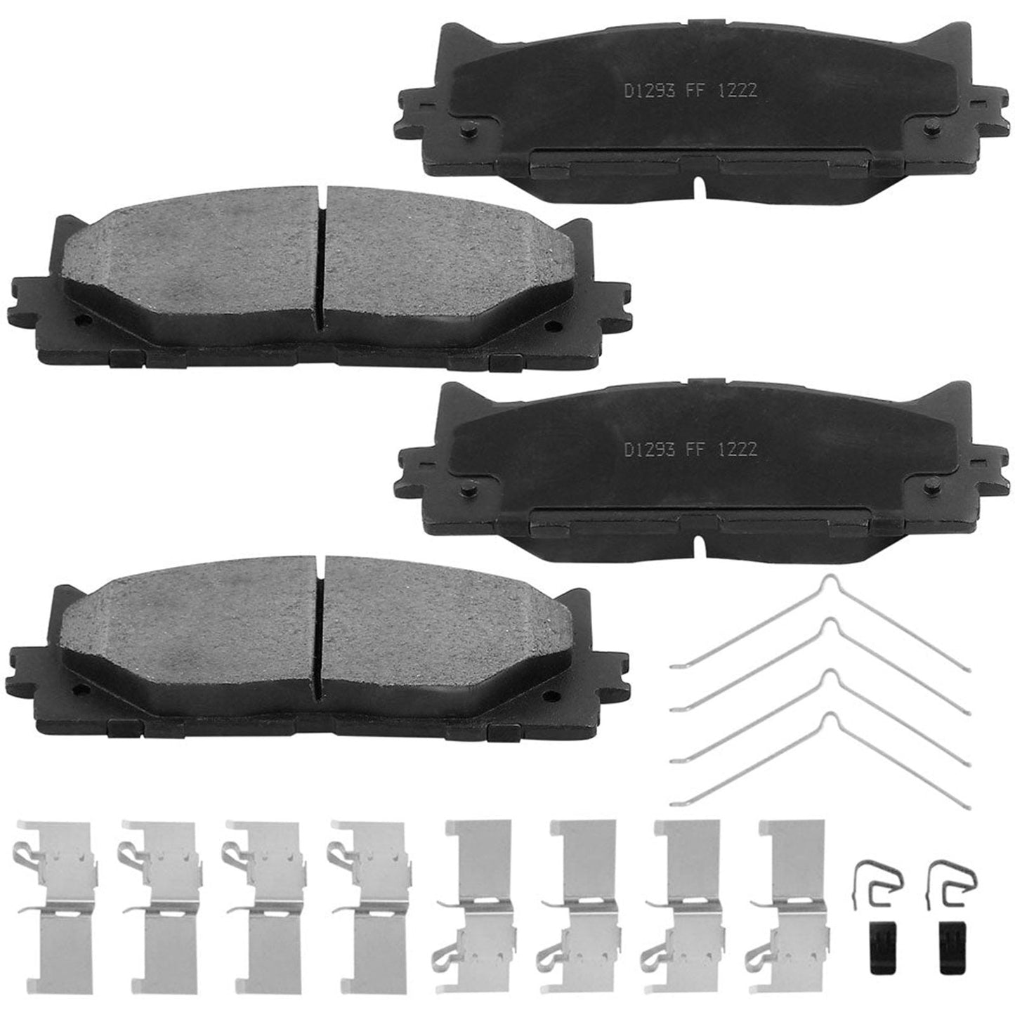 Geekstop D1293 Ceramic Front Brake Pads Toyota 2008-2018 Avalon, 2007-2017 Camry, 2013-2018 Lexus ES300H, 2007-2018 Lexus ES350 - 4pcs