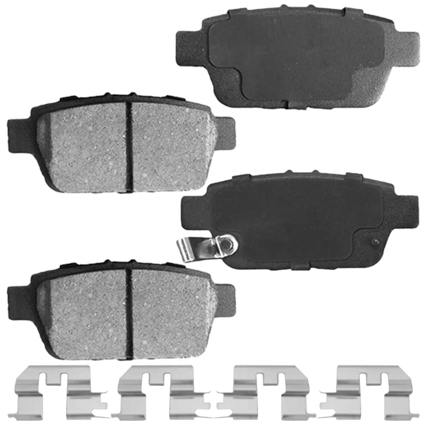 Geekstop Ceramic Rear Brake Pads Kit 2009-2014 Acura TL, 2006-2014 Honda Ridgeline - 4pcs