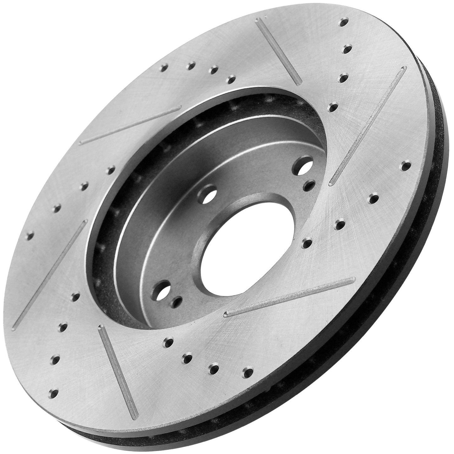 GEEKSTOP Drilled & Slotted Front Brake Rotors fits for Replacement for 2006-2016 Hyundai Sonata, 2010-2015 Hyundai Tucson GAS ONLY, 2011-2016 Kia Optima Hybrid, Hybrid EX, 2011-2016 Kia Sportage