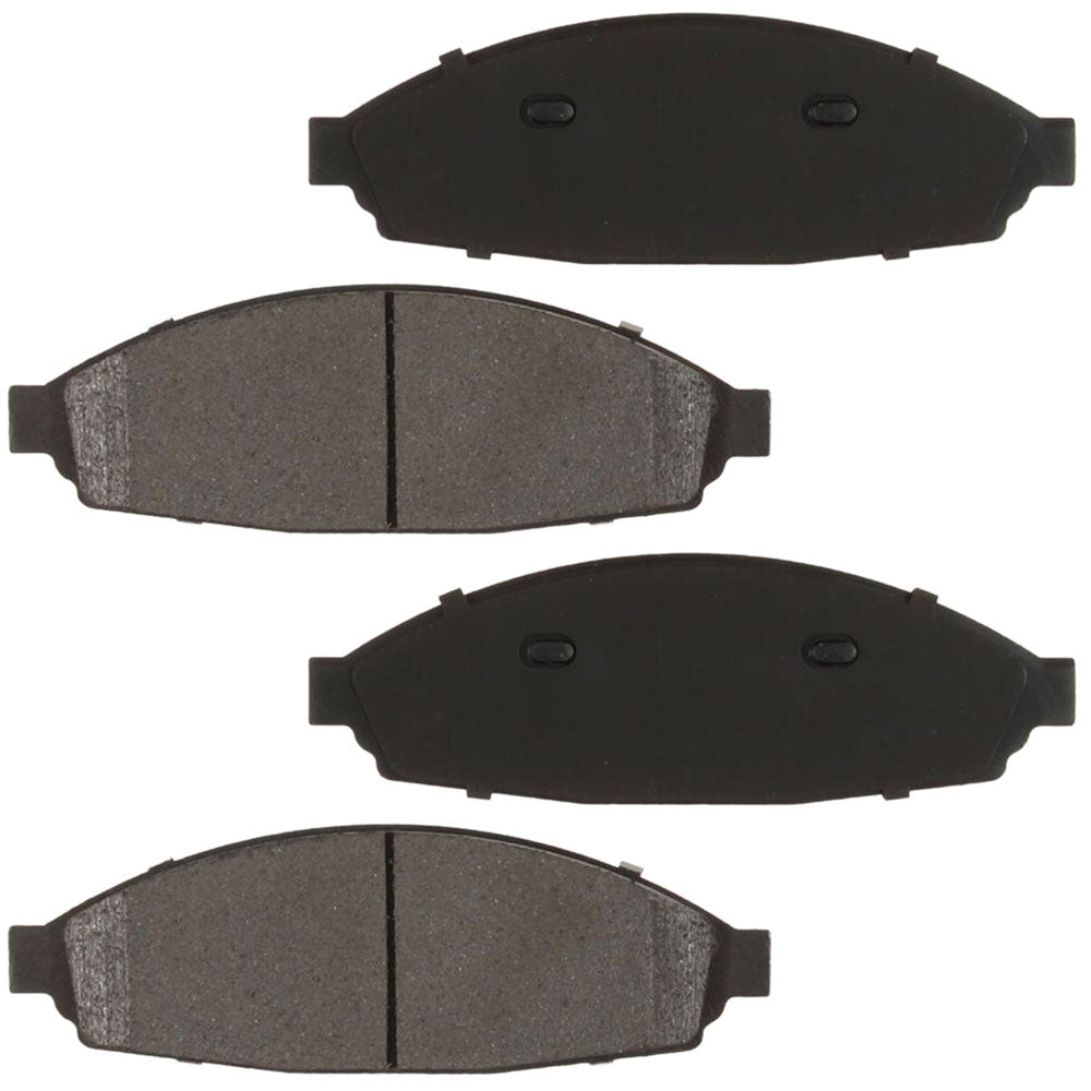 Geekstop Ceramic Front Brake Pads Kit 2003-2011 Ford Crown Victoria/ Lincoln Town Car/ Mercury Grand Marquis, 2003-2004 Mercury Marauder - 4pcs