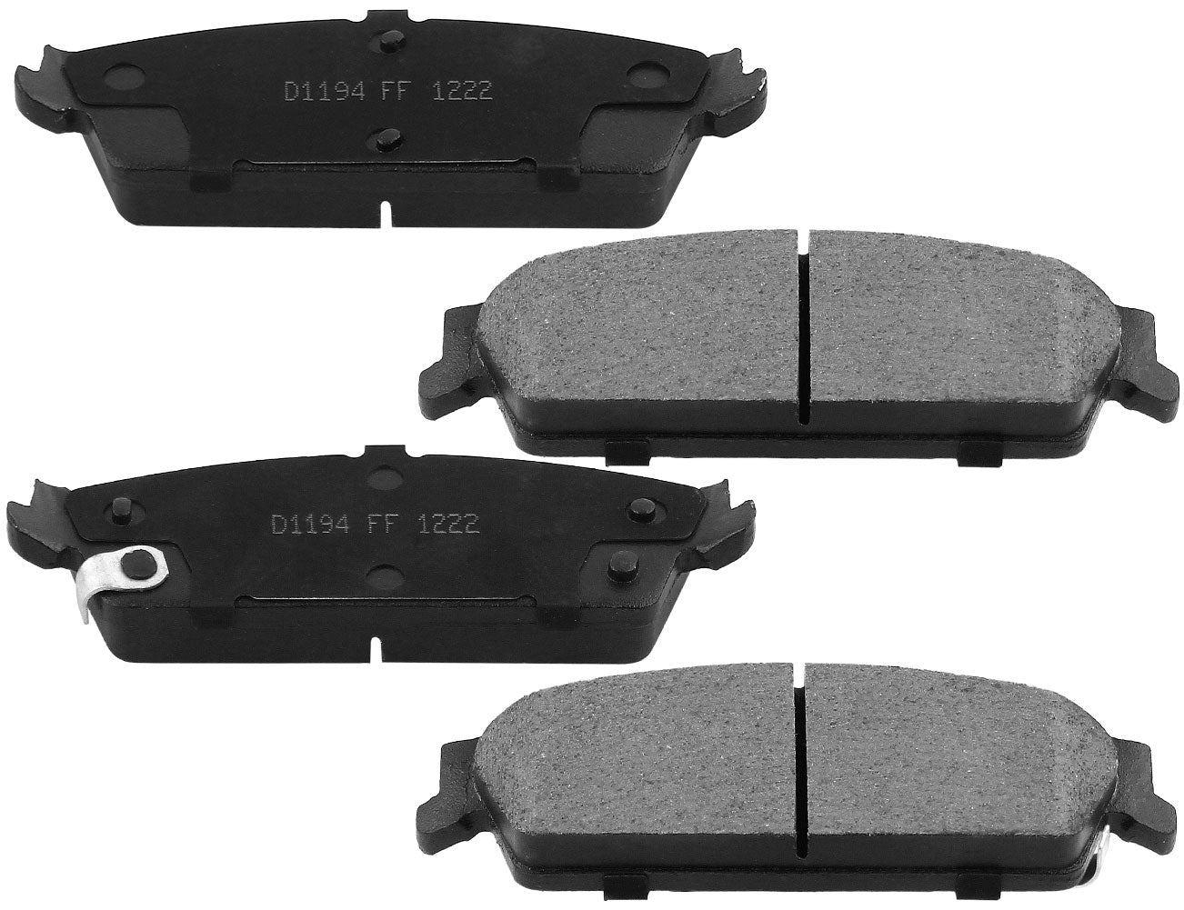Cadillac Escalade Chevy GMC Silverado Sierra 1500 Rear Rotors Brake Pads
