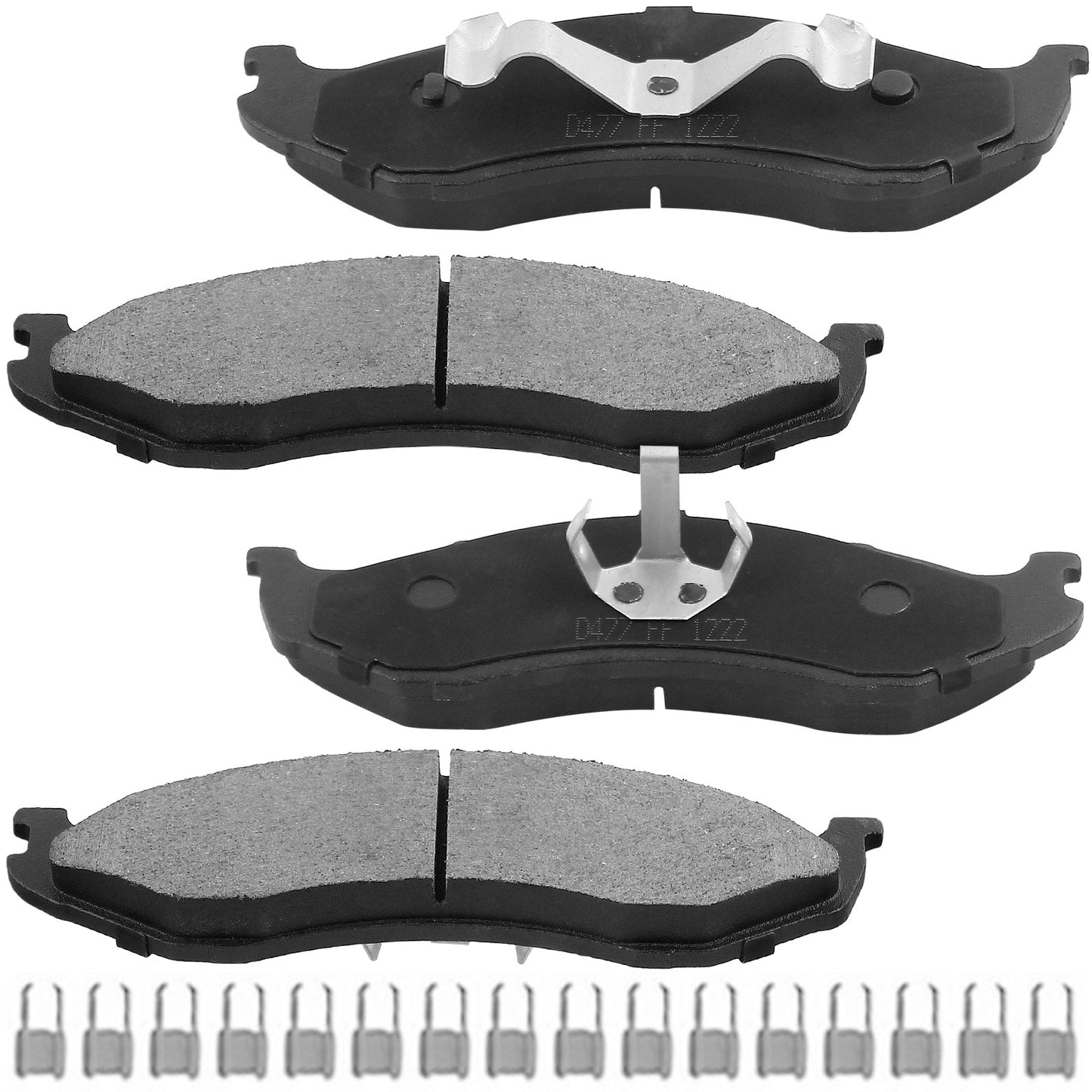 Jeep Grand Cherokee Comanche Wagoneer Wrangler Front Ceramic Brake Pads
