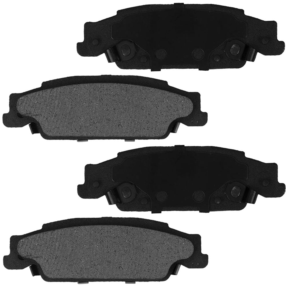 Geekstop Ceramic Rear Brake Pads Kit 2003-2007 Cadillac CTS, 2005-2011 Cadillac STS, 2005-2008 Pontiac Grand Prix (GXP Models ONLY) - 4pcs
