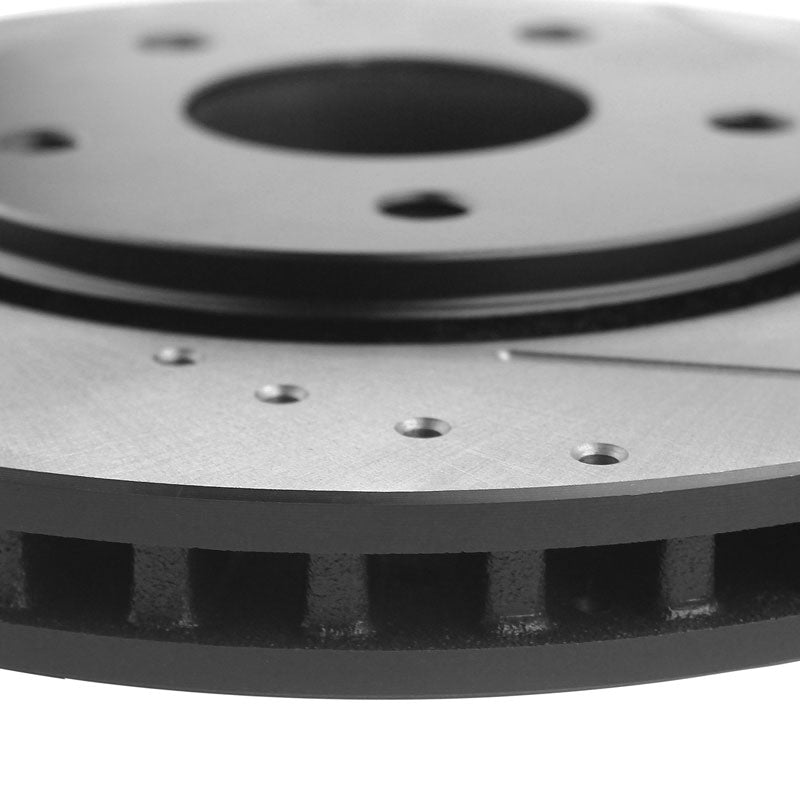 Jeep Commander Grand Cherokee Brake Kit Front Black Coat Brake Rotors