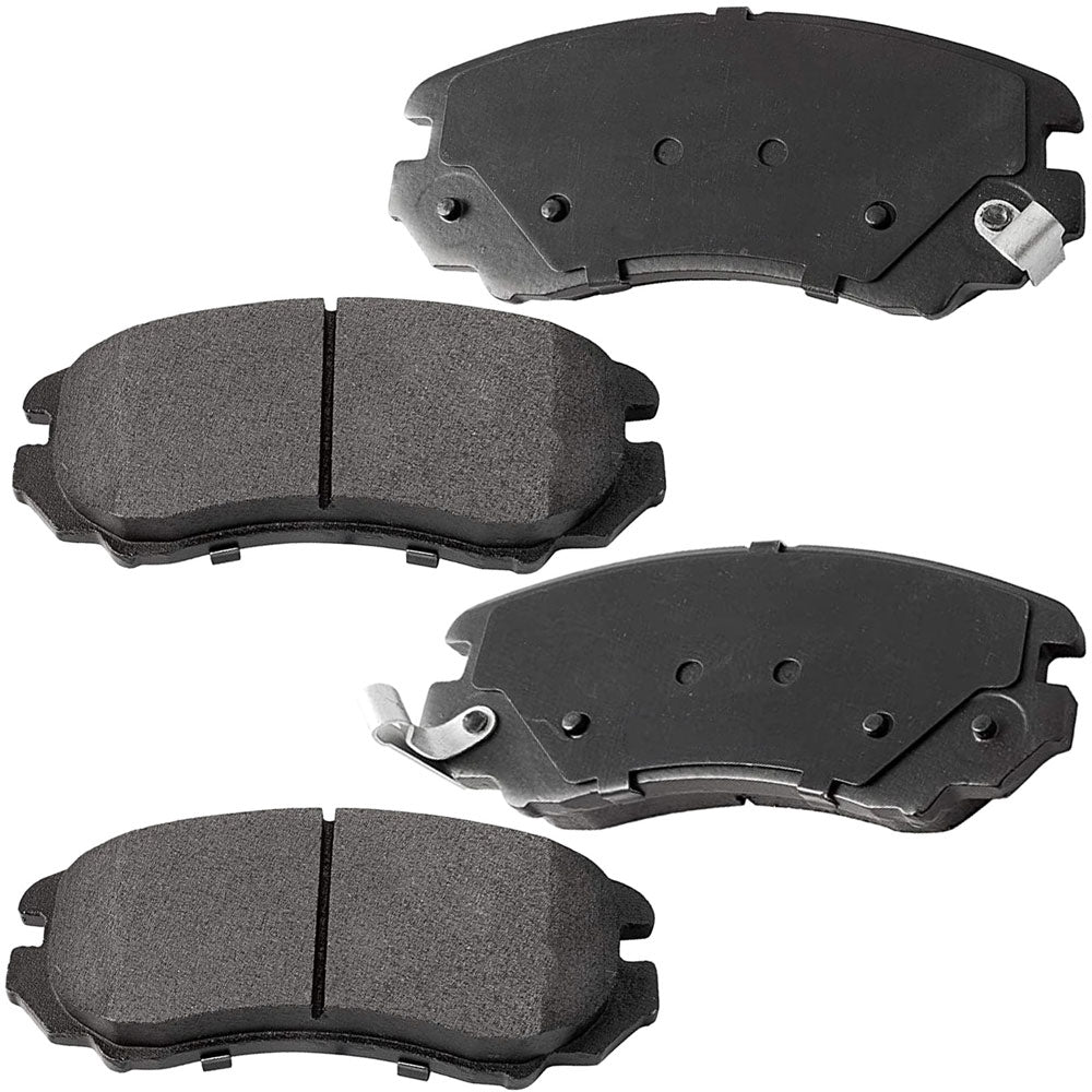 Geekstop Ceramic Front Brake Pads Kit 2007-2010 Hyundai Elantra, 2003-2005 Hyundai Sonata, 2006-2010 Hyundai Sonata, 2003-2010 Kia Optima, 2005-2010 Kia Sportage - 4pcs