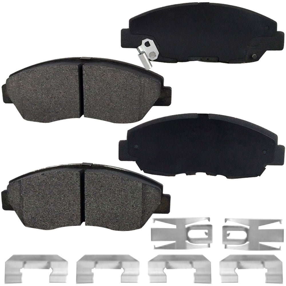 Geekstop Ceramic Front Brake Pads Kit 1997-1999 Oldsmobile Cutlass, 1999-2005 Pontiac Grand AM, 1997-2003 Chevrolet Malibu, 1999-2003 Toyota Solara - 4pcs