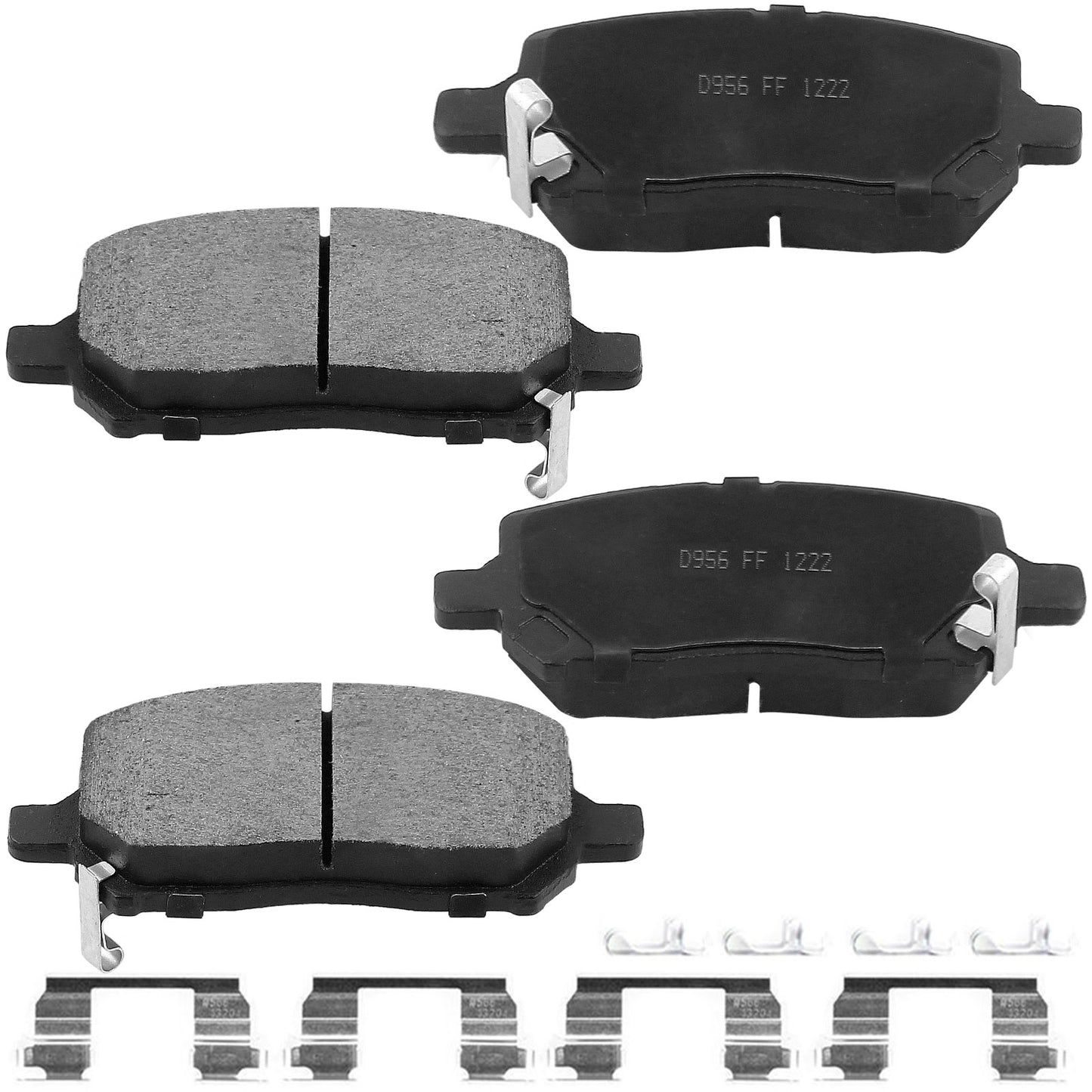 Geekstop Ceramic Front Brake Pads Kit 2005-2010 Chevrolet Cobalt, 2007-2010Pontiac G5, 2005-2006 Pontiac Pursuit, 2004-2007 Saturn Ion- 4pcs