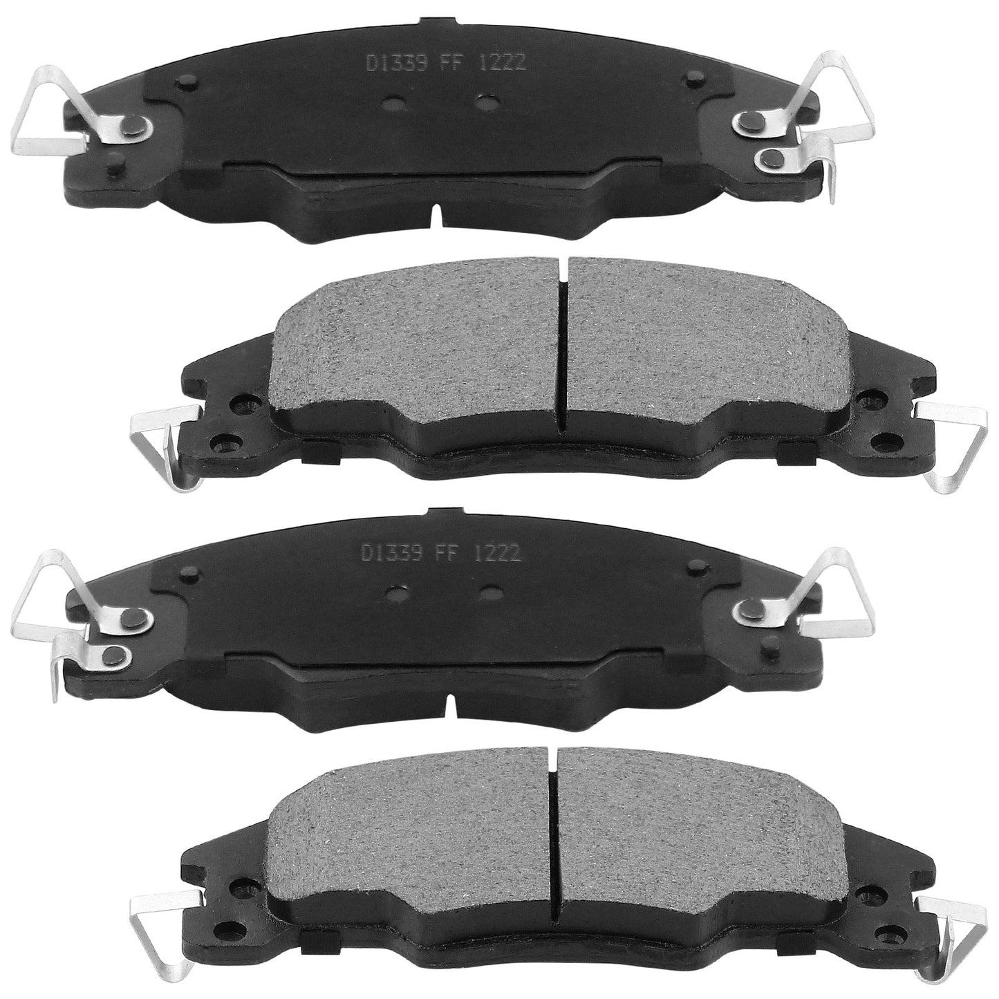 Geekstop Ceramic Front Brake Pads Kit 2008, 2009, 2010, 2011 Ford Focus - 4pcs Front Left and Right Sides (Driver and Passenger Sides)