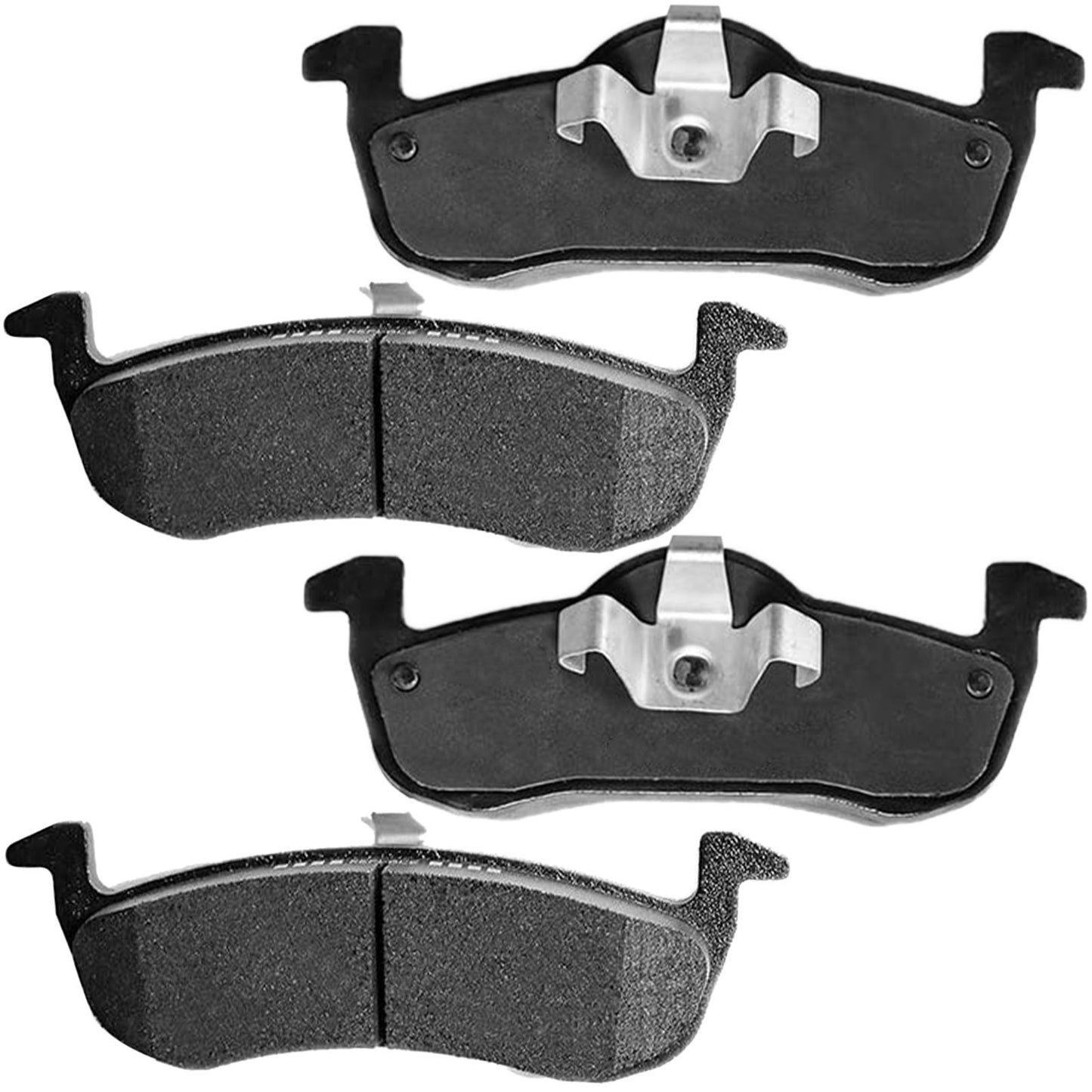 Geekstop Ceramic Front Brake Pads Kit 2007-2009 Ford Expedition/ Lincoln Navigator - All Models - 4pcs - All Clips & Included