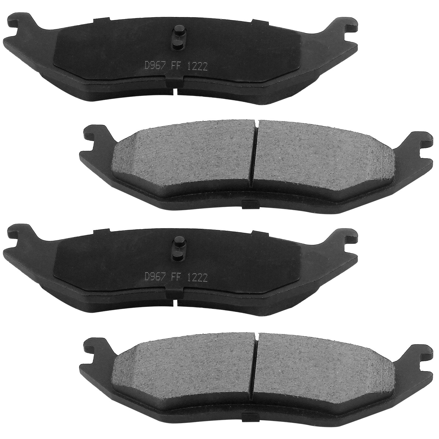 Chrysler Aspen Dodge Durango Ram 1500 Rear Ceramic Brake Pads Hardware