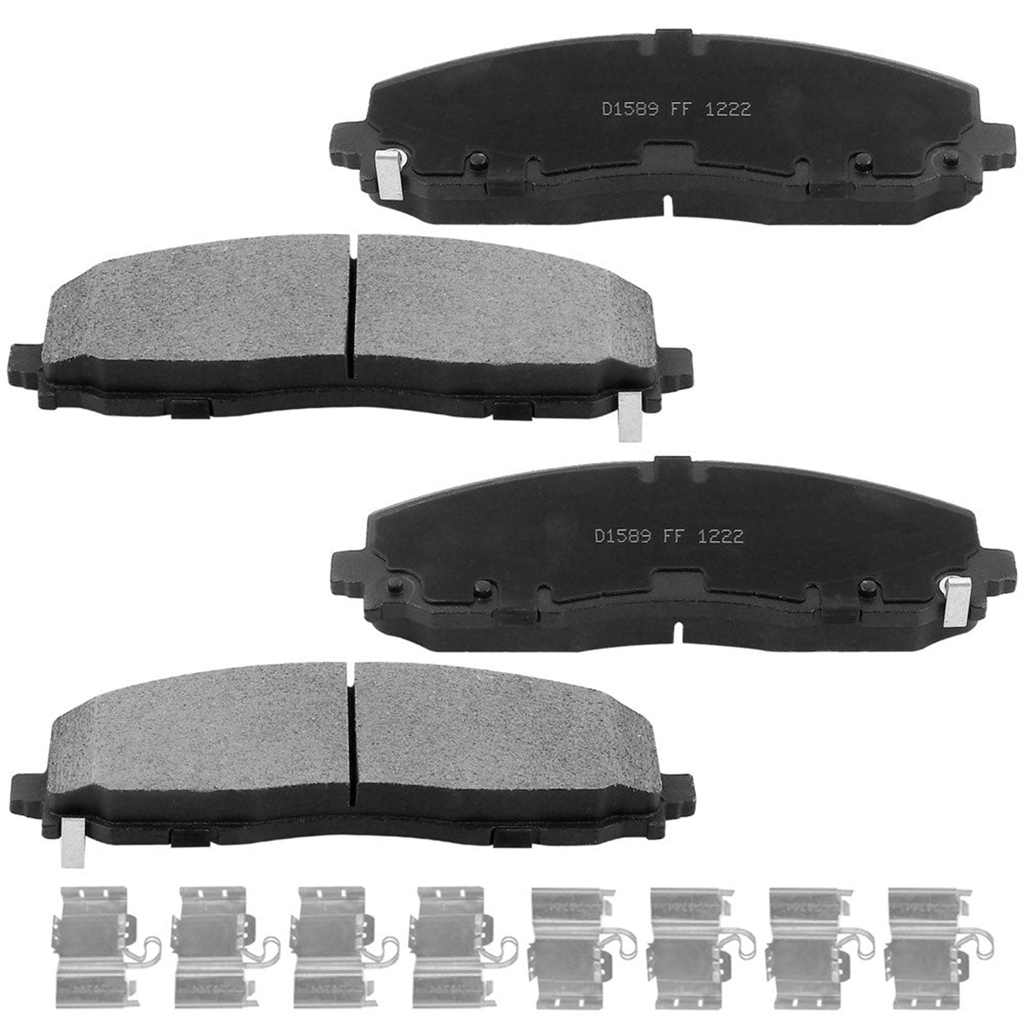Geekstop Ceramic Front Brake Pads Kit 2012-2016 Chrysler Town & Country, 2017-2020 Dodge Grand Caravan, 2012-2013 Dodge Journey, 2012-2014 Volkswagen Routan - 4pcs