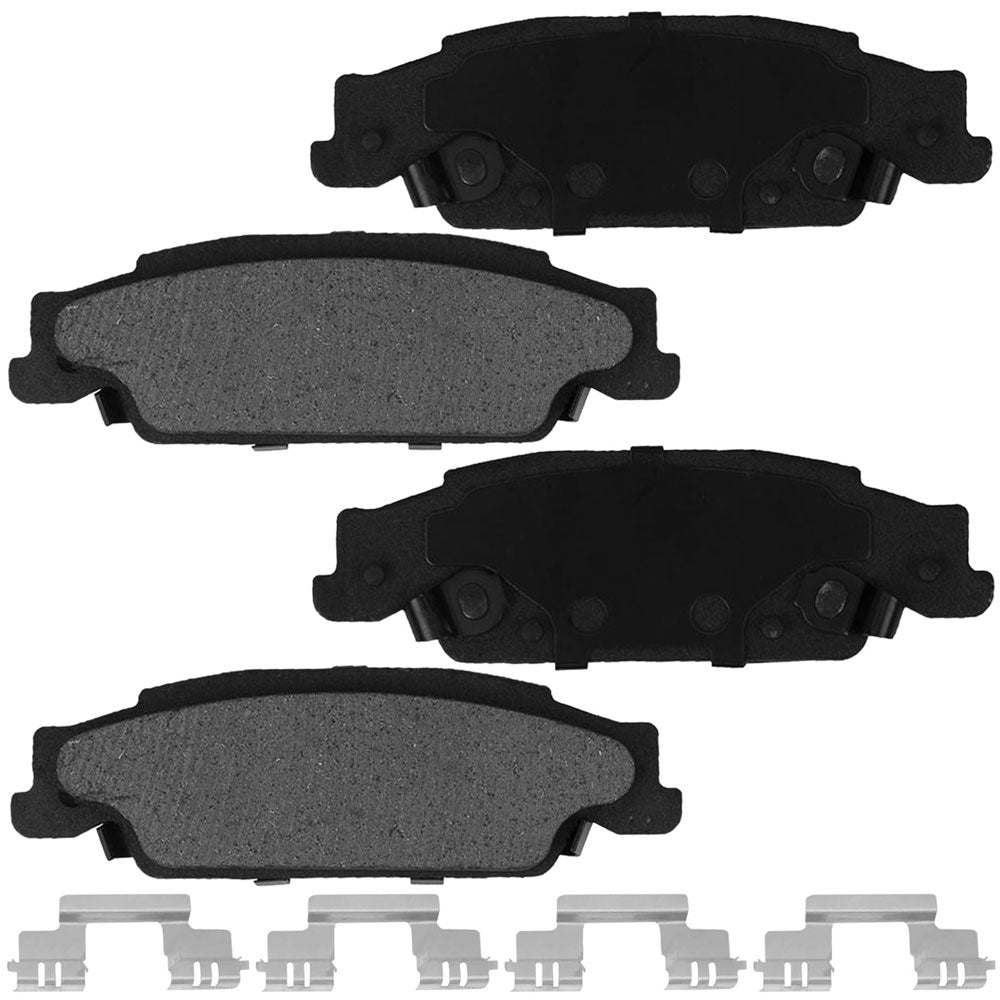 Geekstop Ceramic Rear Brake Pads Kit 2003-2007 Cadillac CTS, 2005-2011 Cadillac STS, 2005-2008 Pontiac Grand Prix (GXP Models ONLY) - 4pcs