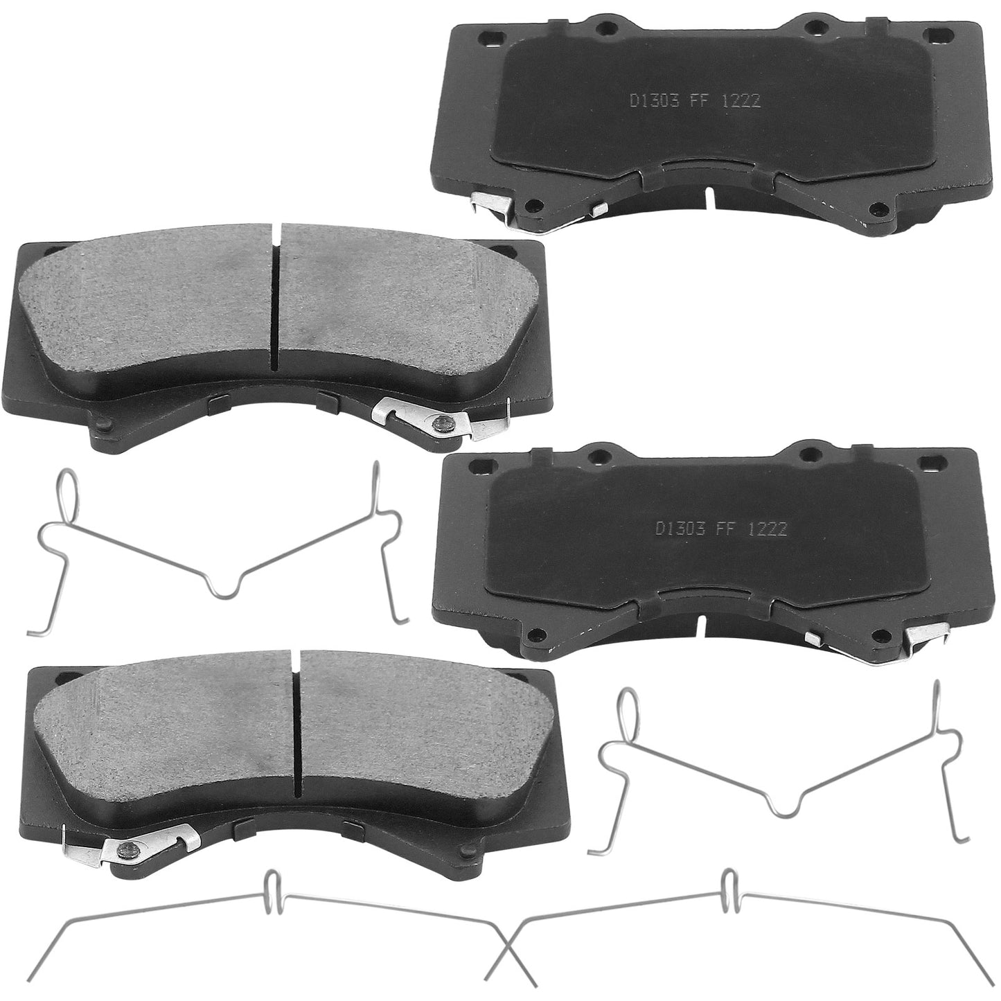 Geekstop Ceramic Front Brake Pads Kit 2016-2019 Lexus LX570, 2007-2020 Toyota Land Cruiser/ Tundra - 4pcs