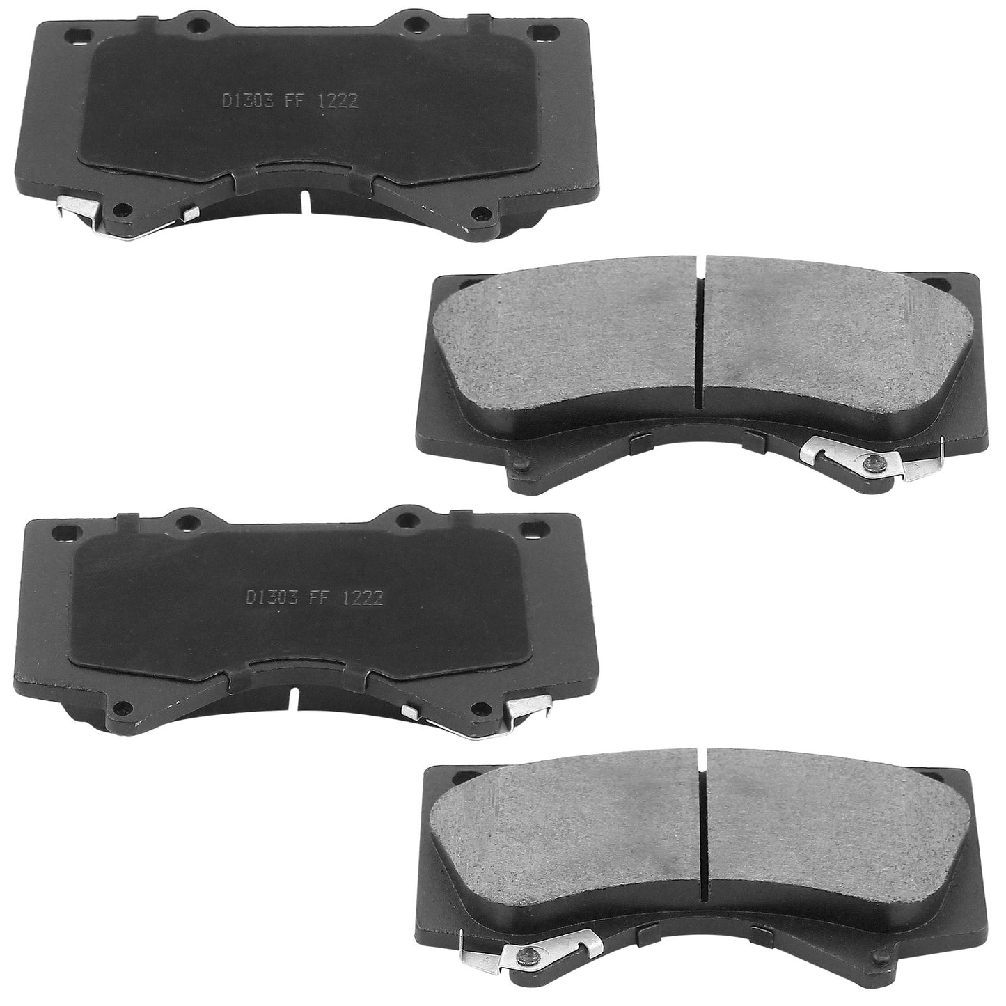 Geekstop Ceramic Front Brake Pads Kit 2016-2019 Lexus LX570, 2007-2020 Toyota Land Cruiser/ Tundra - 4pcs