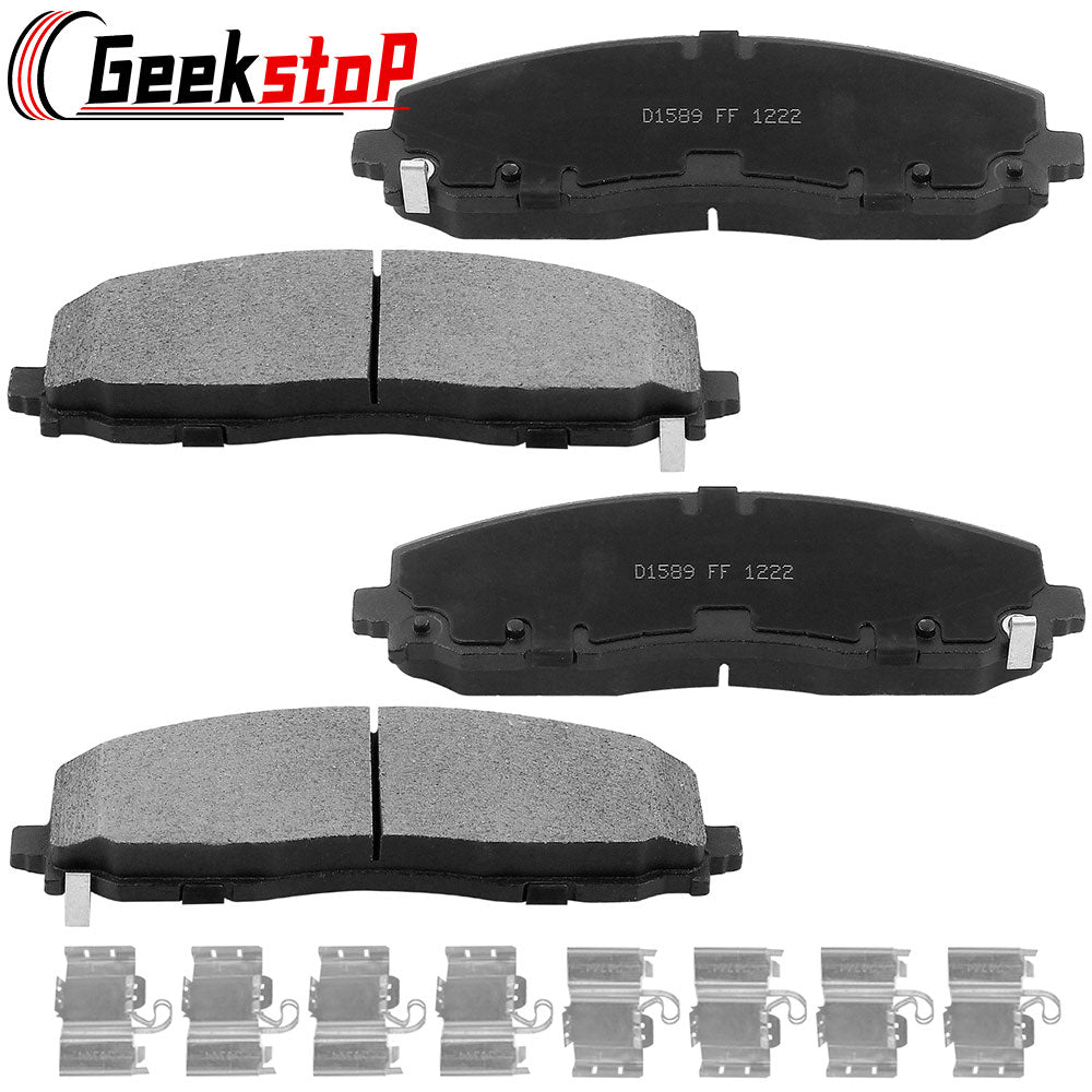 Geekstop Ceramic Front Brake Pads Kit 2012-2016 Chrysler Town & Country, 2017-2020 Dodge Grand Caravan, 2012-2013 Dodge Journey, 2012-2014 Volkswagen Routan - 4pcs