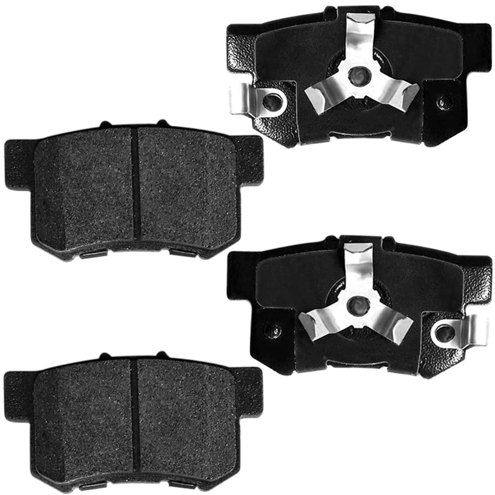 Acura RDX Honda CR-V Rear Brake Rotors Ceramic Pads Drill Slot