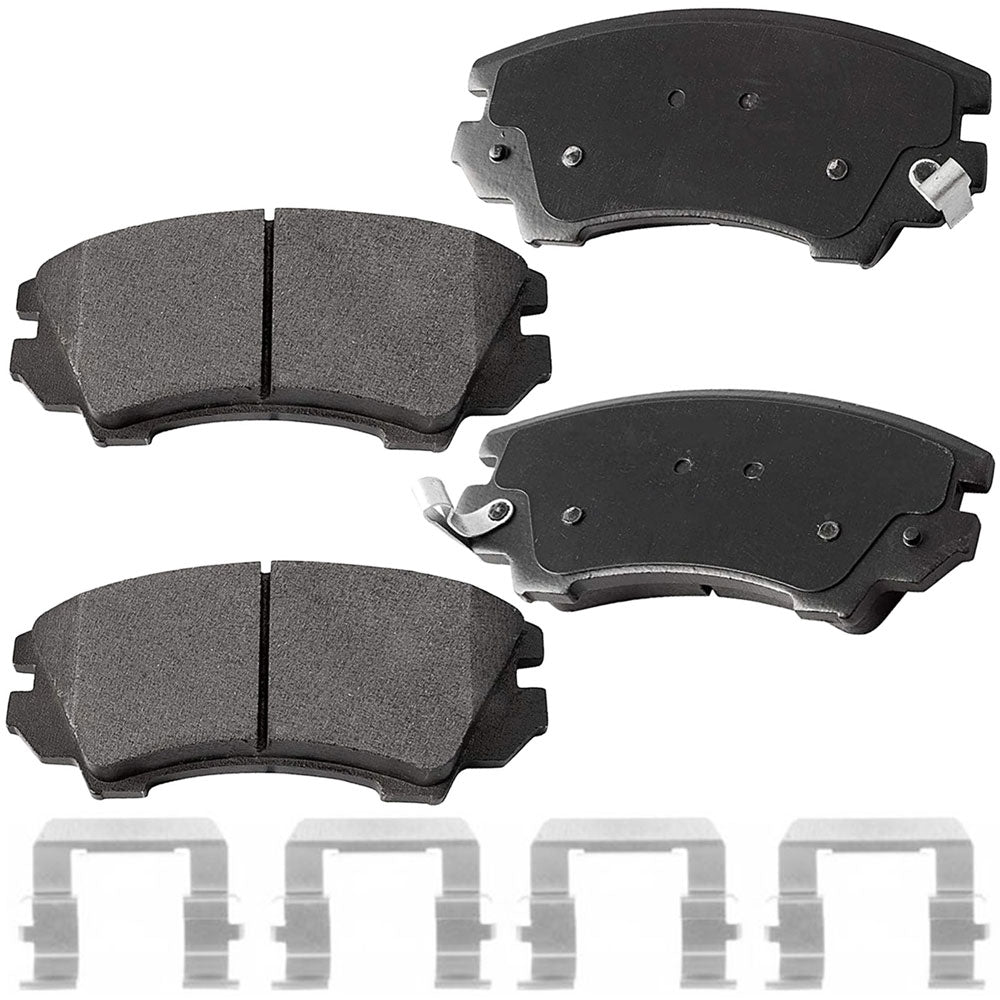 Geekstop Ceramic Front Brake Pad D1404 Kit 2010-2015 Chevrolet Camaro V6 3.6L Only, 2011-2017 Chevrolet Caprice - 4pcs Front Left and Right Sides