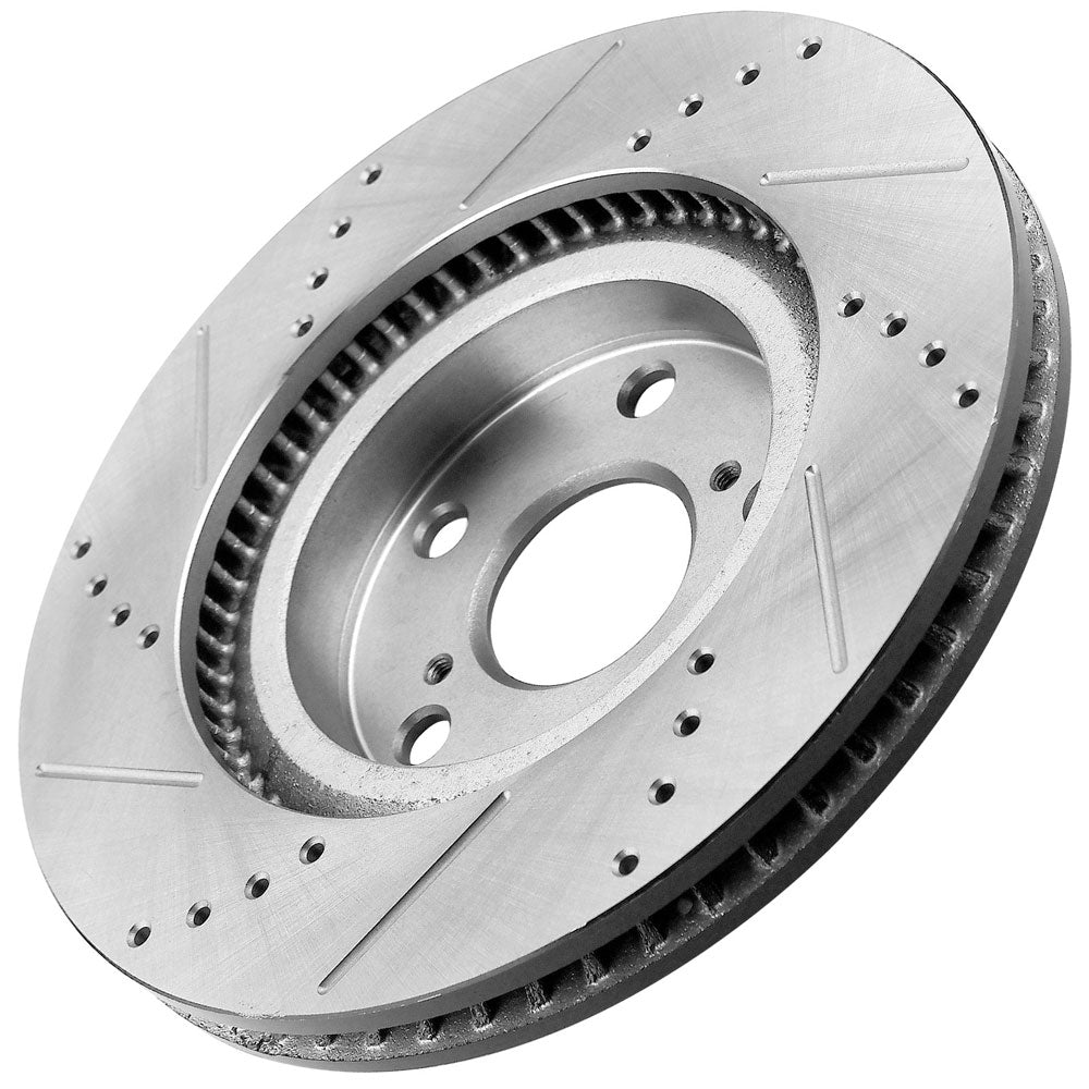 GEEKSTOP Drilled & Slotted Front Brake Rotors fits for Replacement for Toyota Camry 2007 - 2017, Toyota Avalon 2008 - 2018, Toyota Rav4 2006 - 2018 (1st Digit of Vin is J), Lexus ES350 2007 - 2018
