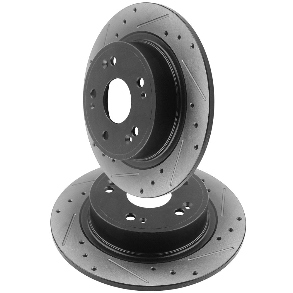 Acura RDX Honda CR-V Rear Drilled Brake Rotors