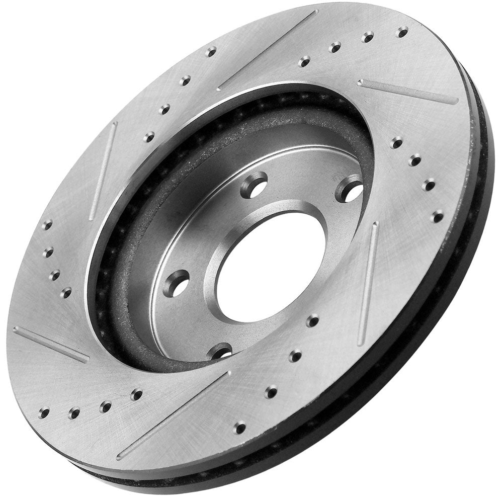 Chevrolet Camaro Rear Drill Slot Brake Rotors Ceramic Pads