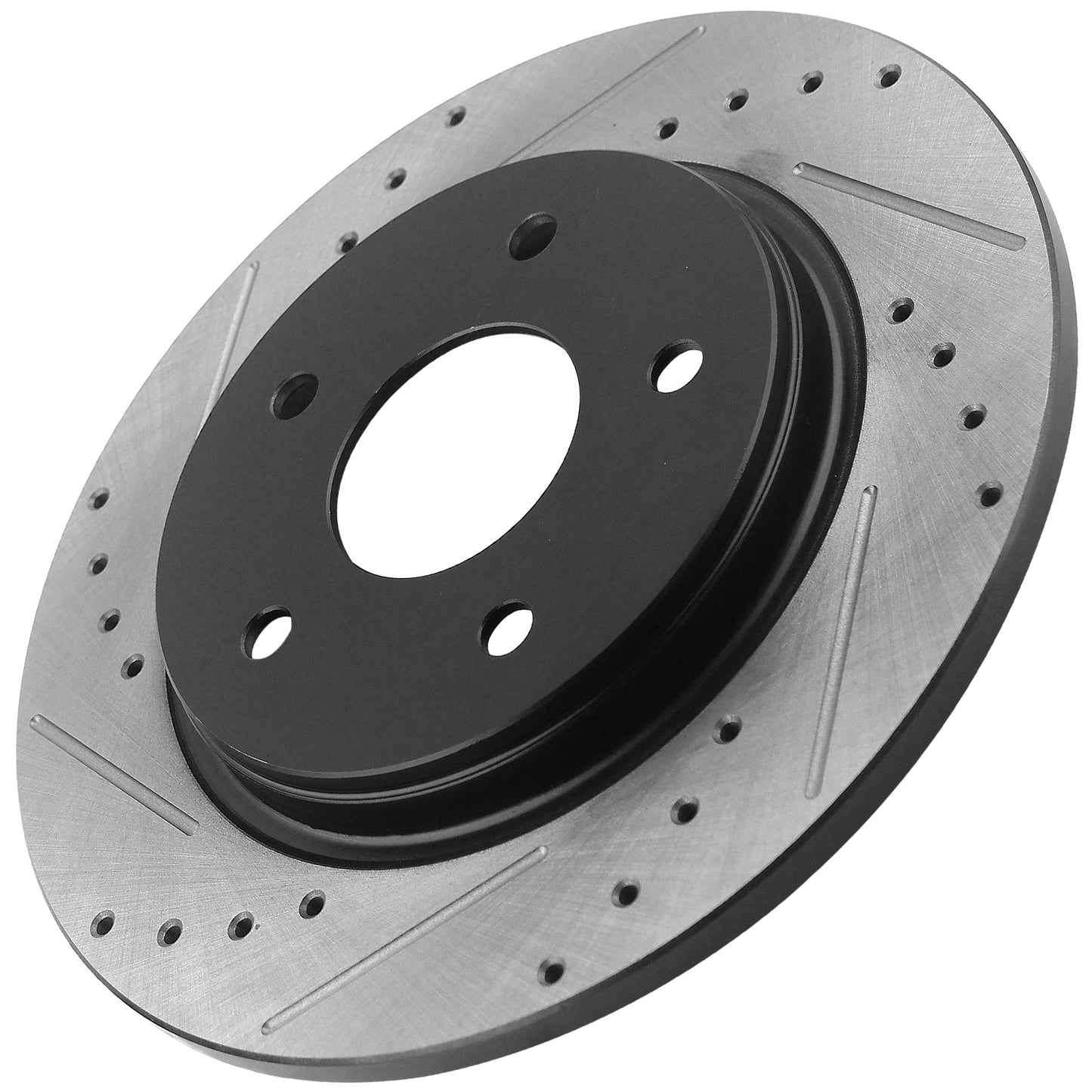 GEEKSTOP Drilled & Slotted Rear Brake Rotors fits for Replacement for 2008-2016 Chrysler Town & Country, 2008-2016 Dodge Grand Caravan, 09-13 Dodge Journey, 2012-15 Ram C/V, 2009-2014 Volkwagen Routan