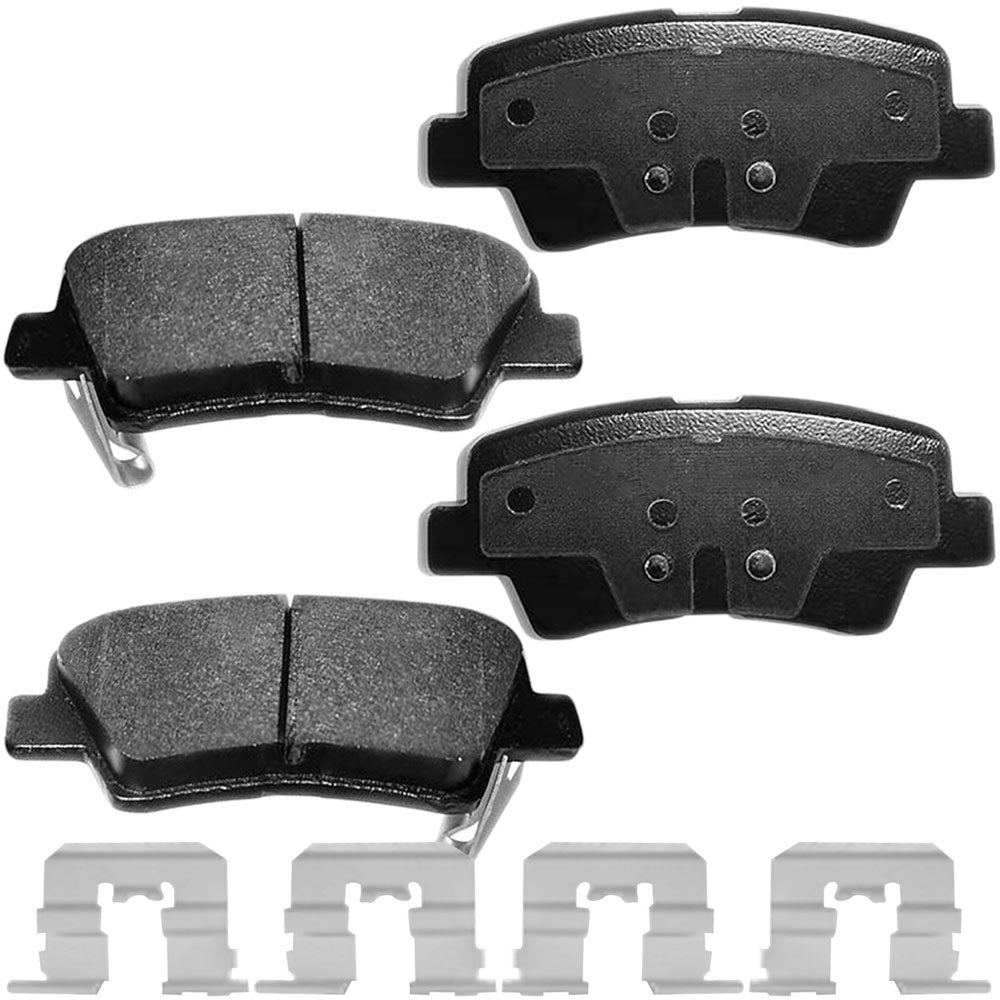 Geekstop Ceramic Rear Brake Pads Kit 2011-2014 Hyundai Sonata 2.4L & 2.0L Turbo, 2016 Kia Optima Hybrid,2014-2015 Kia Optima SX Turbo- 4pcs