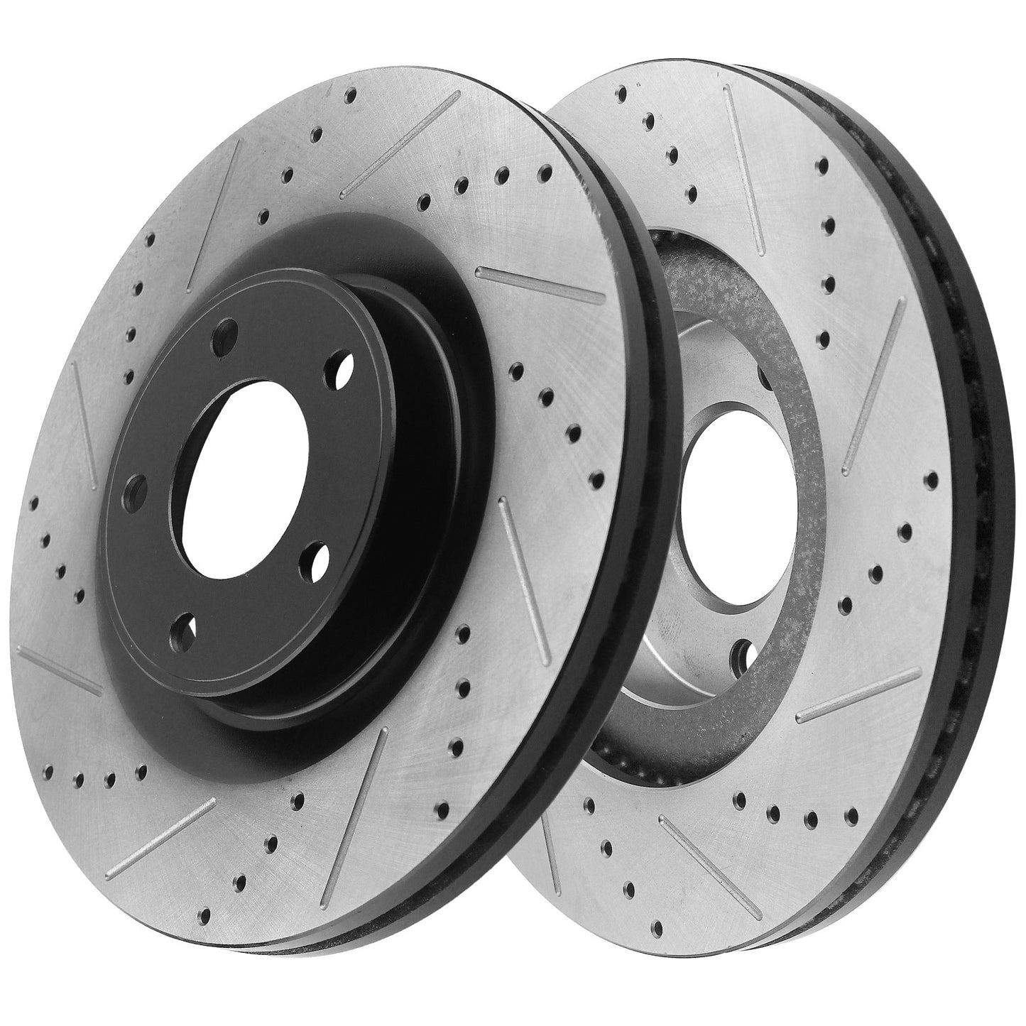 GEEKSTOP Drilled & Slotted Front Brake Rotors fits for Replacement for 2007 - 2008 Ford Edge (AWD), 2010 - 2014 Ford Edge, 2007 - 2009 Lincoln MKX (AWD), 2010 - 2015 Lincoln MKX
