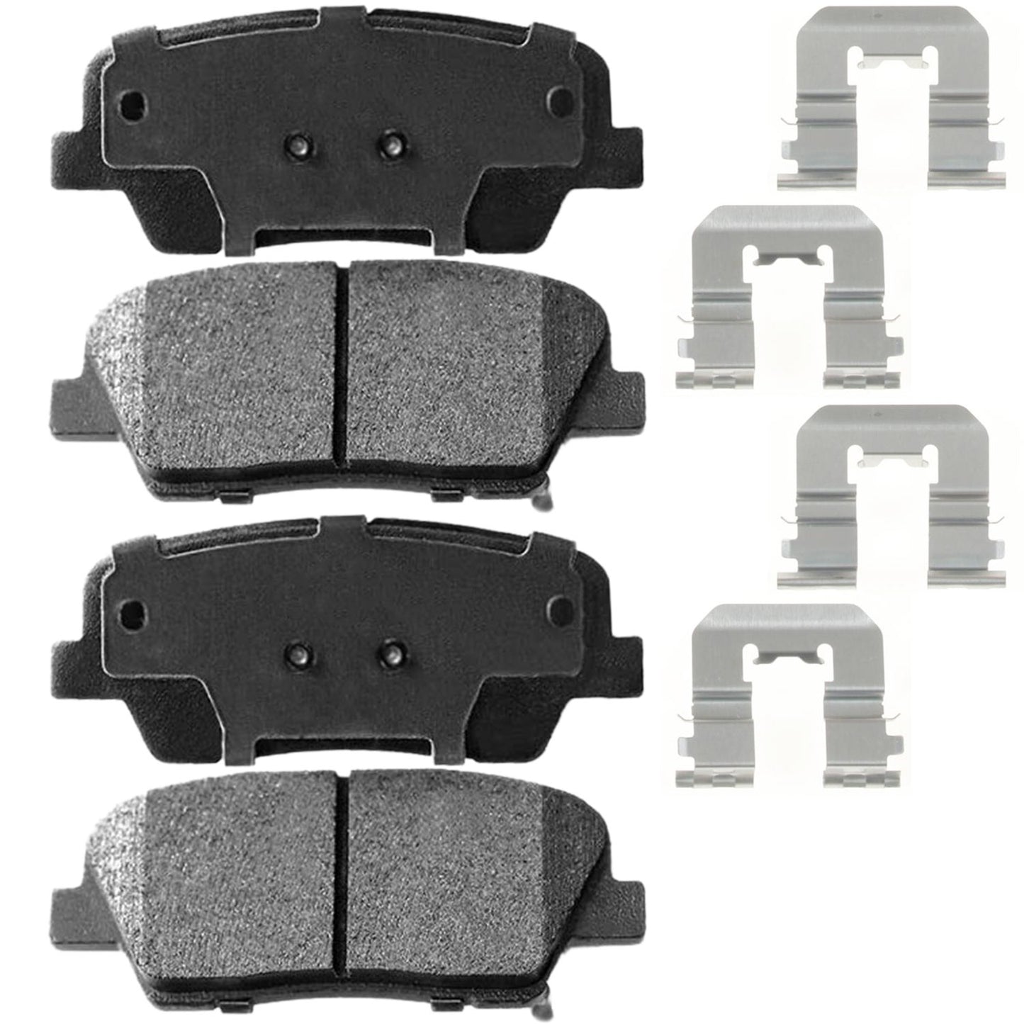 Geekstop Ceramic Rear Brake Pads Kit 2011-2016 Hyundai Equus, 2009 Hyundai Genesis, 2010-2014 Hyundai Santa Fe, 2006-2014 Kia Sedona, 2011-2014 Kia Sorento - 4pcs