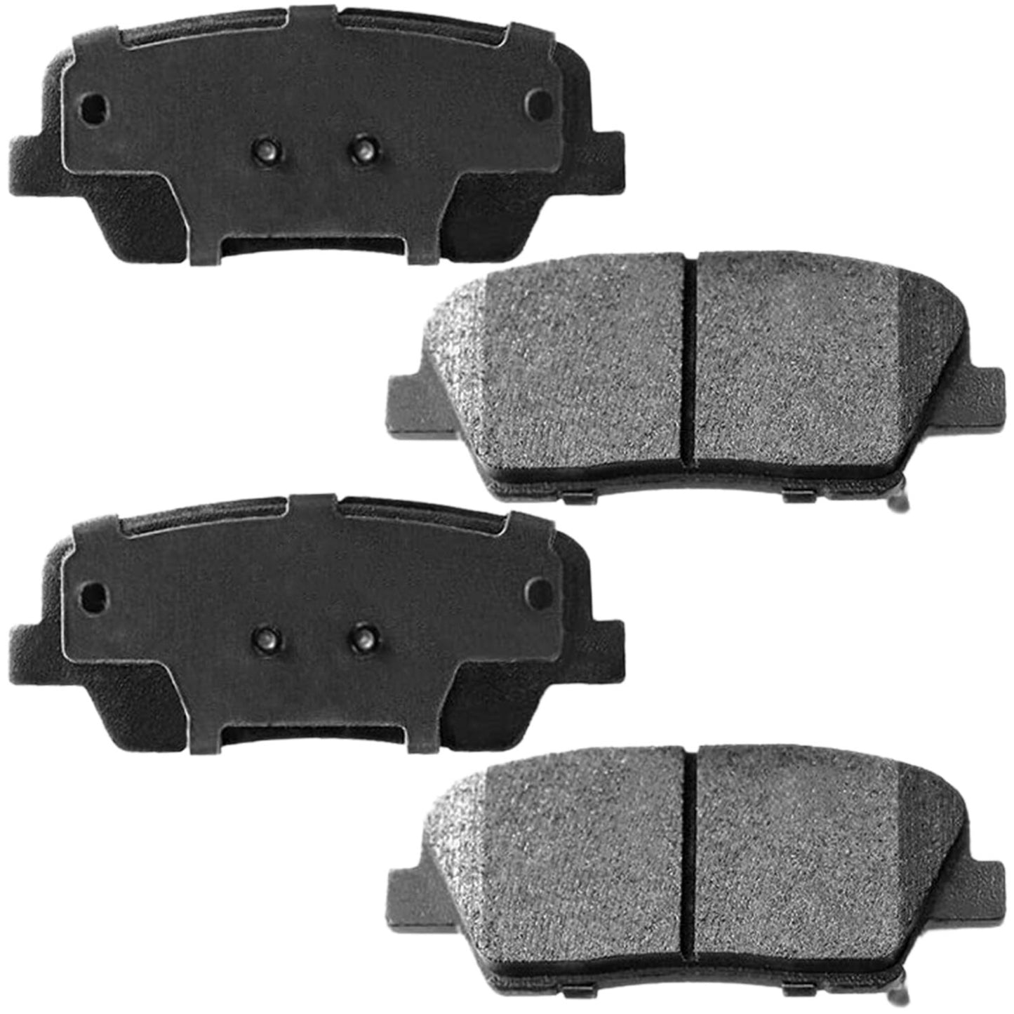 Geekstop Ceramic Rear Brake Pads Kit 2011-2016 Hyundai Equus, 2009 Hyundai Genesis, 2010-2014 Hyundai Santa Fe, 2006-2014 Kia Sedona, 2011-2014 Kia Sorento - 4pcs
