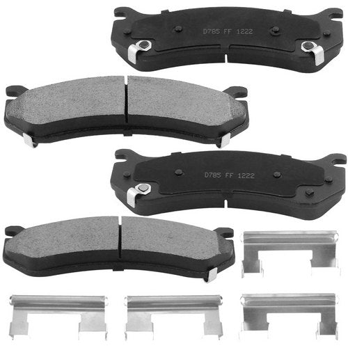 Geekstop Ceramic Front Brake Pads Kit 2002-2006 Cadillac Escalade, 1999-2008 Chevy Silverado 1500/ Suburban 1500/ Tahoe, 1999-06 GMC Sierra 1500 - 4pcs