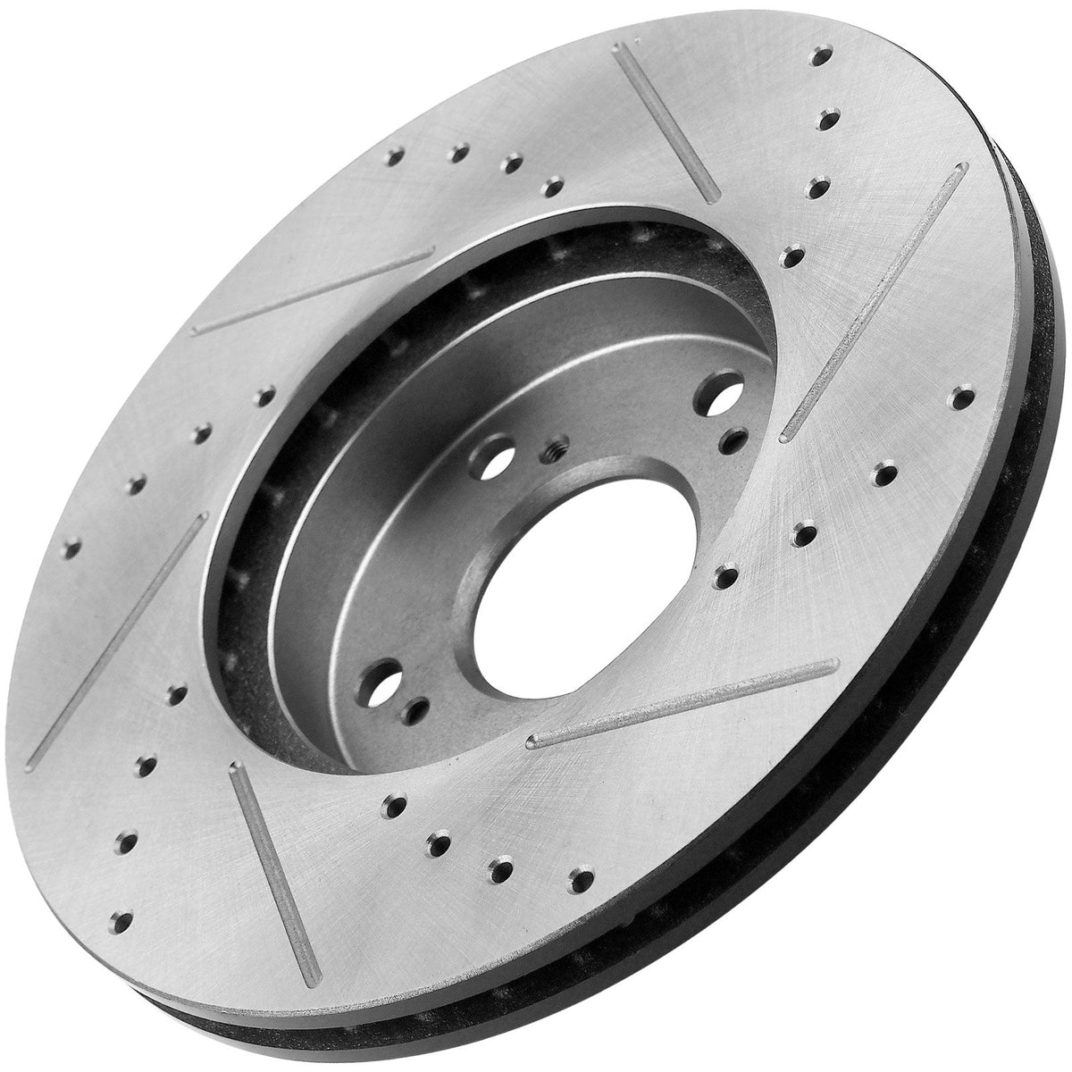 Mitsubishi Galant Brake Rotors Front Drilled Slot 2004 - 2009 BRF12046068BK