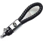 Toyota Logo Keychain Black Calf Leather Alloy Decoration
