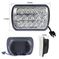 DUAL 7x6 5X7 LED HEADLIGHT LIGHT BULB CRYSTAL SEALED BEAM HEADLAMP 4500LM Pair - AFA-Motors