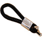 Toyota Logo Keychain Black Calf Leather Alloy Decoration