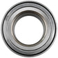 Two TIMKEN wheel bearings beside two orange and black TIMKEN boxes, with TIMKEN logo displayed above, automotive replacement bearings.

