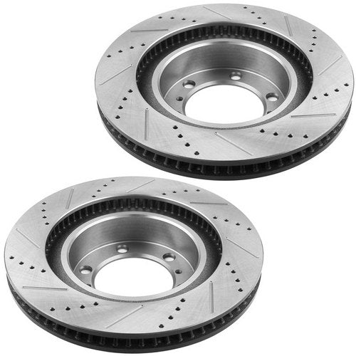 338MM Front Brake Rotors + Brake Pads for 2010 - 2020 Lexus GX460 Toyota 4Runner