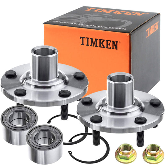 TIMKEN wheel hub assembly kit with bearing, nut, and snap ring, durable and precise, easy installation