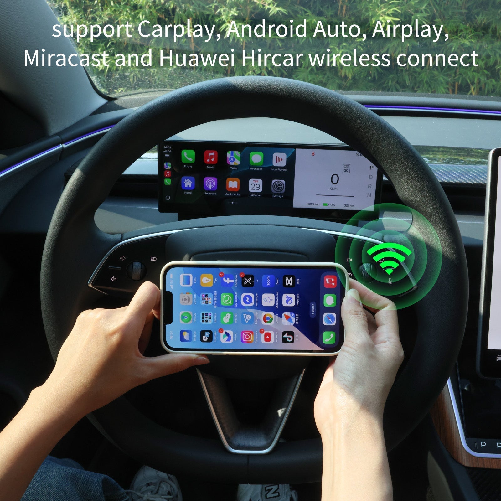 10.88 - Inch Touchscreen Head - Up Display for Model 3/ 3 Highland & Model Y / Y Juniper Smart Instrument Cluster