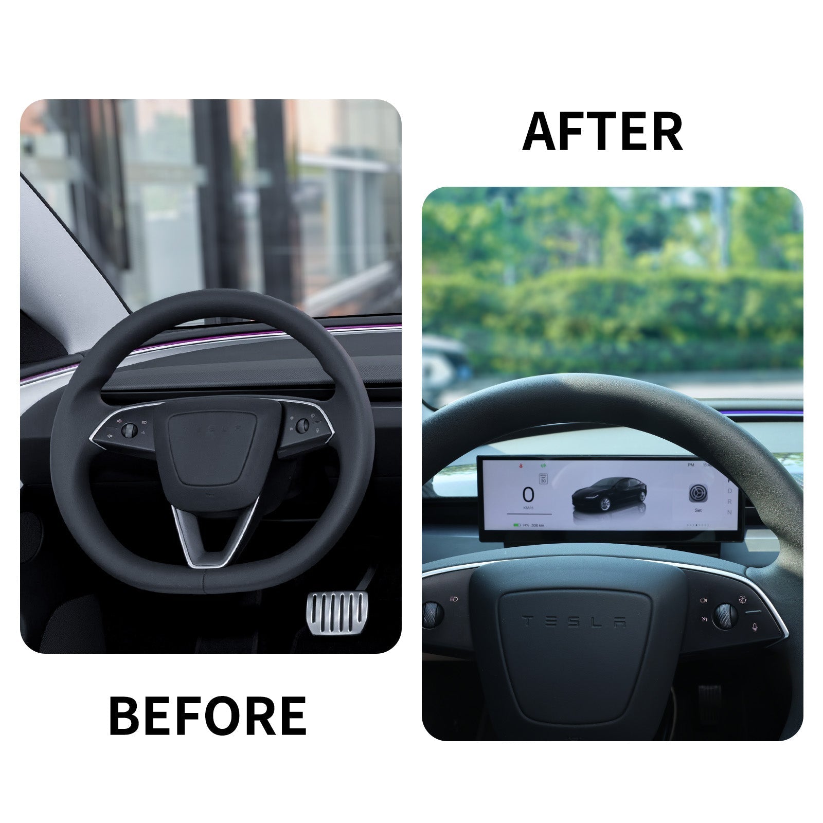 10.88 - Inch Touchscreen Head - Up Display for Model 3/ 3 Highland & Model Y / Y Juniper Smart Instrument Cluster